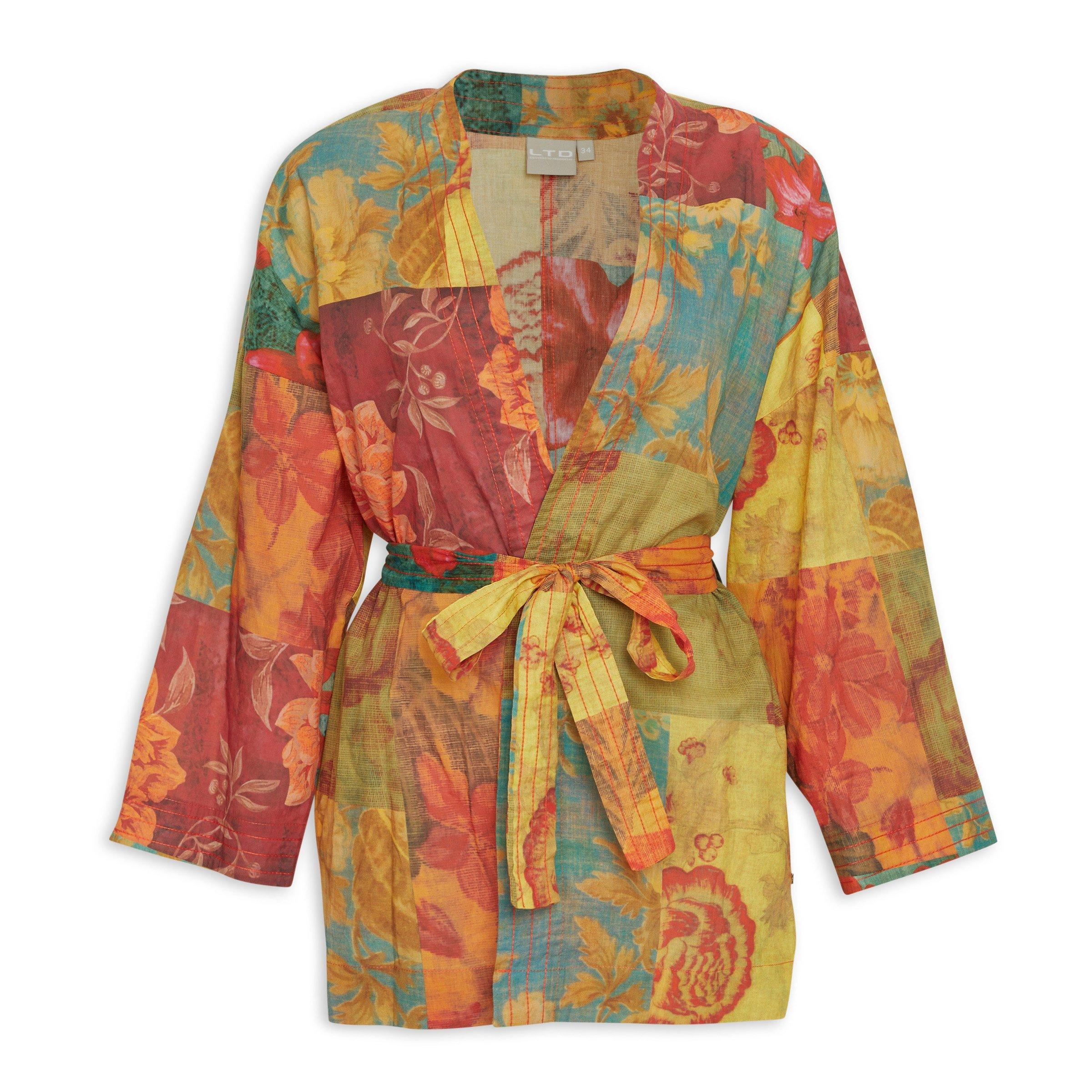 BSL Women Patterned Midi Kimono - Cypress main image 1