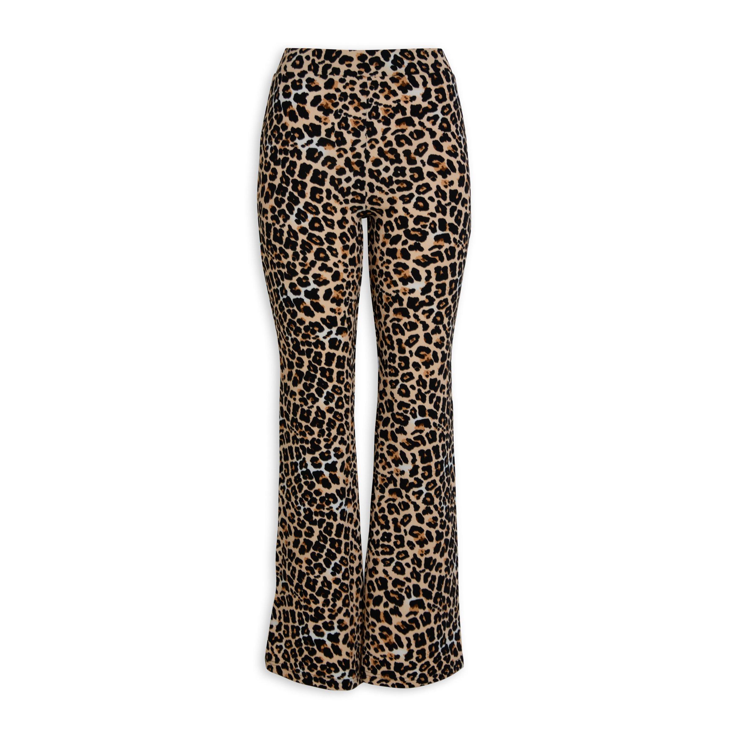 Brown Animal Print Flared Pants (3188669) Inwear