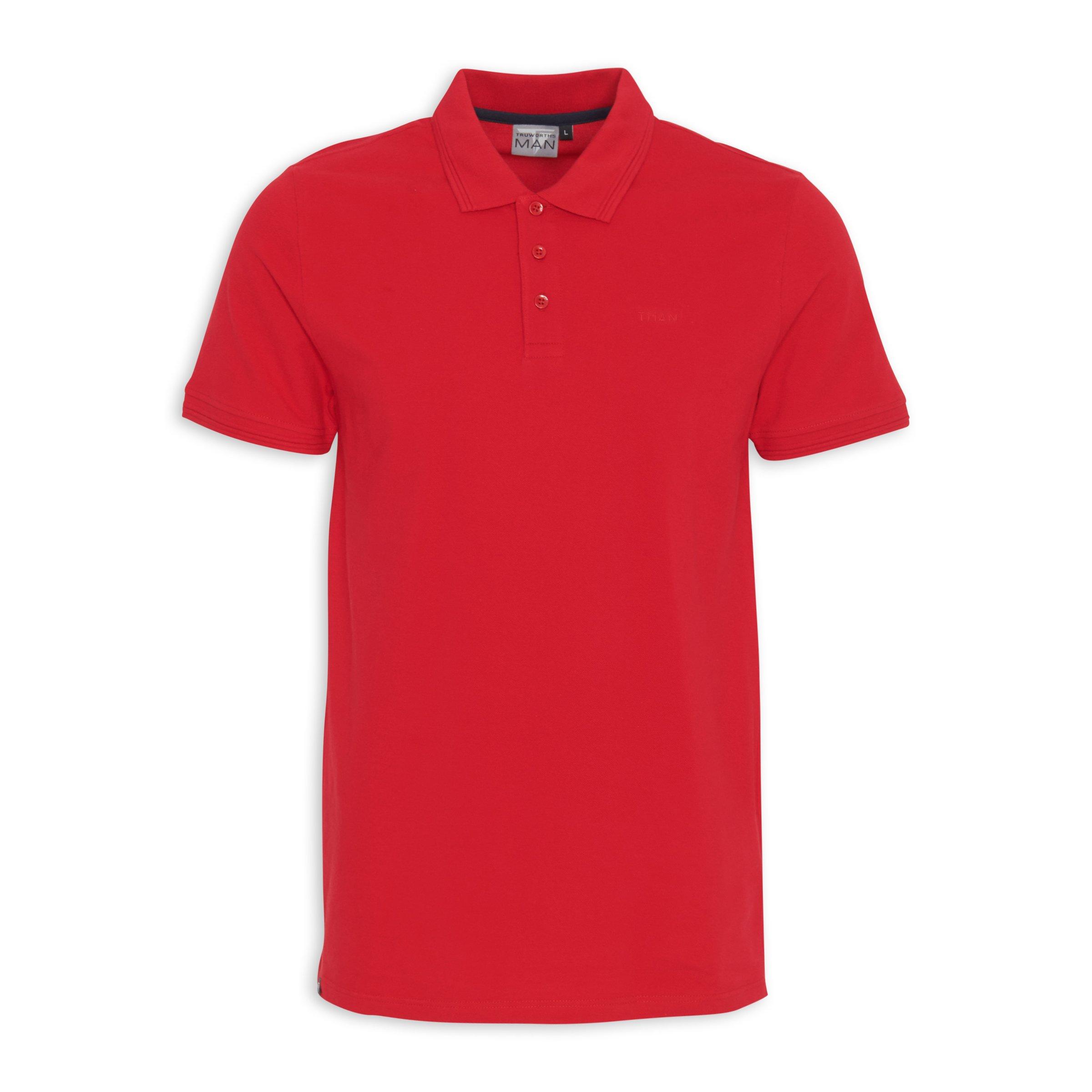 Red Golfer Shirt (3189209) | Truworths Man