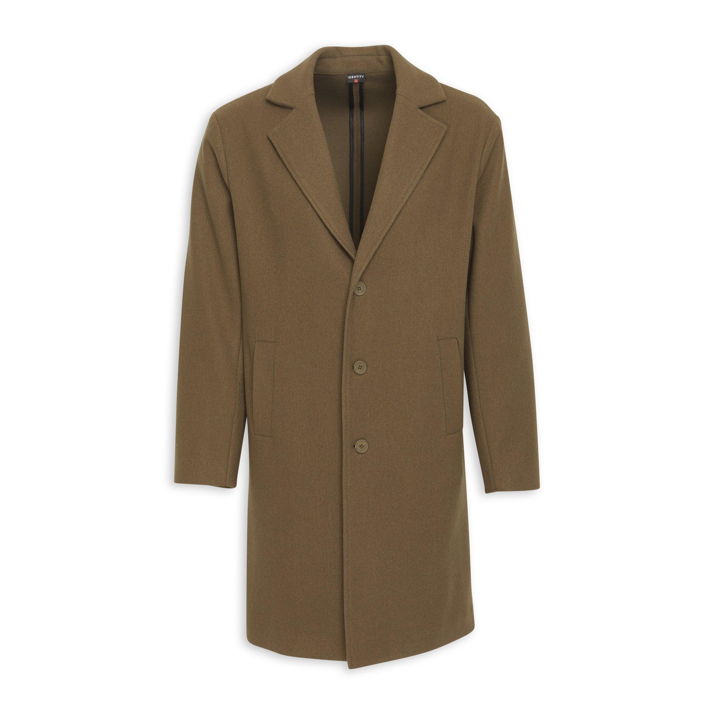Brown Melton Coat (3189266) | Identity