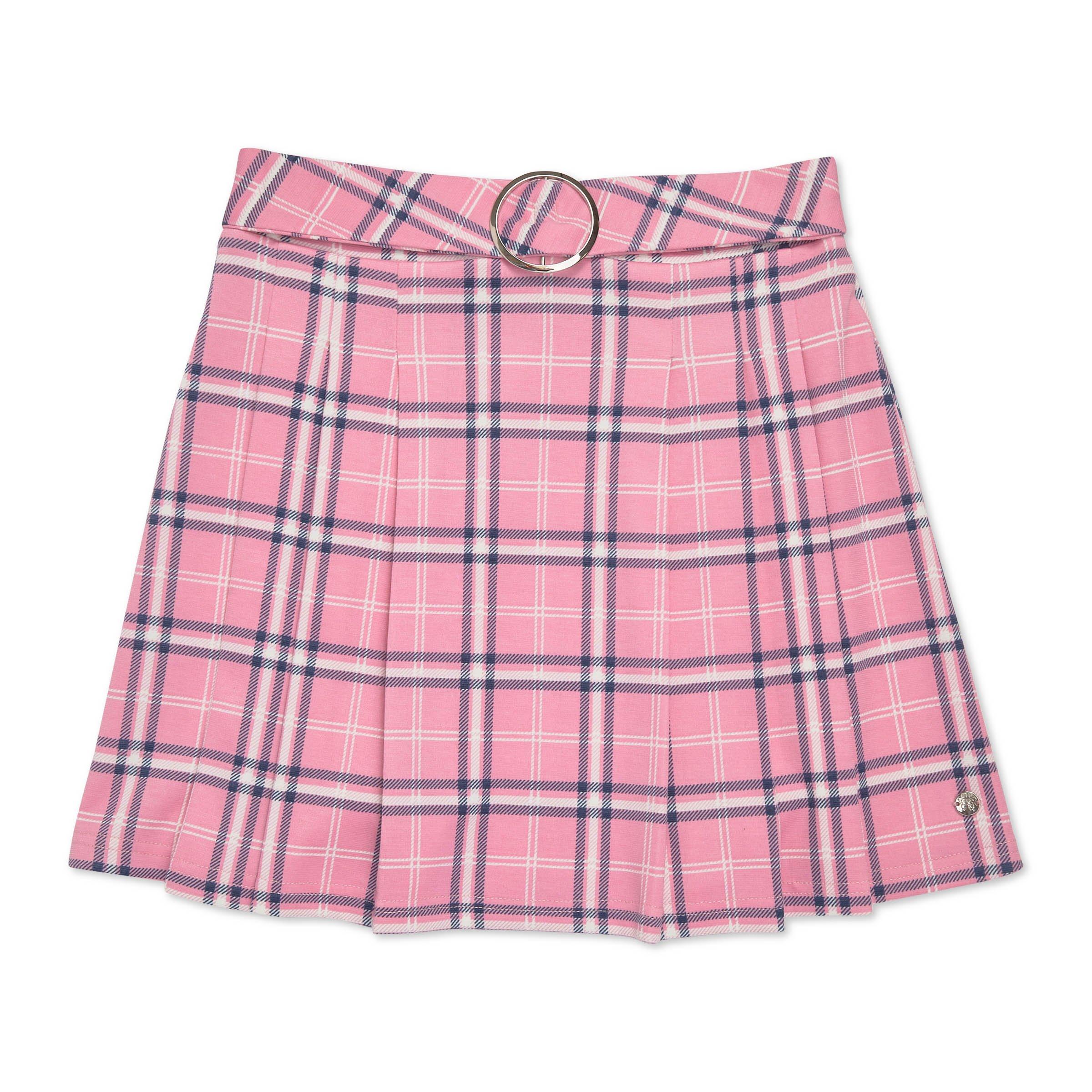 Girls Pink Check Skirt (3189555) | LTD Kids