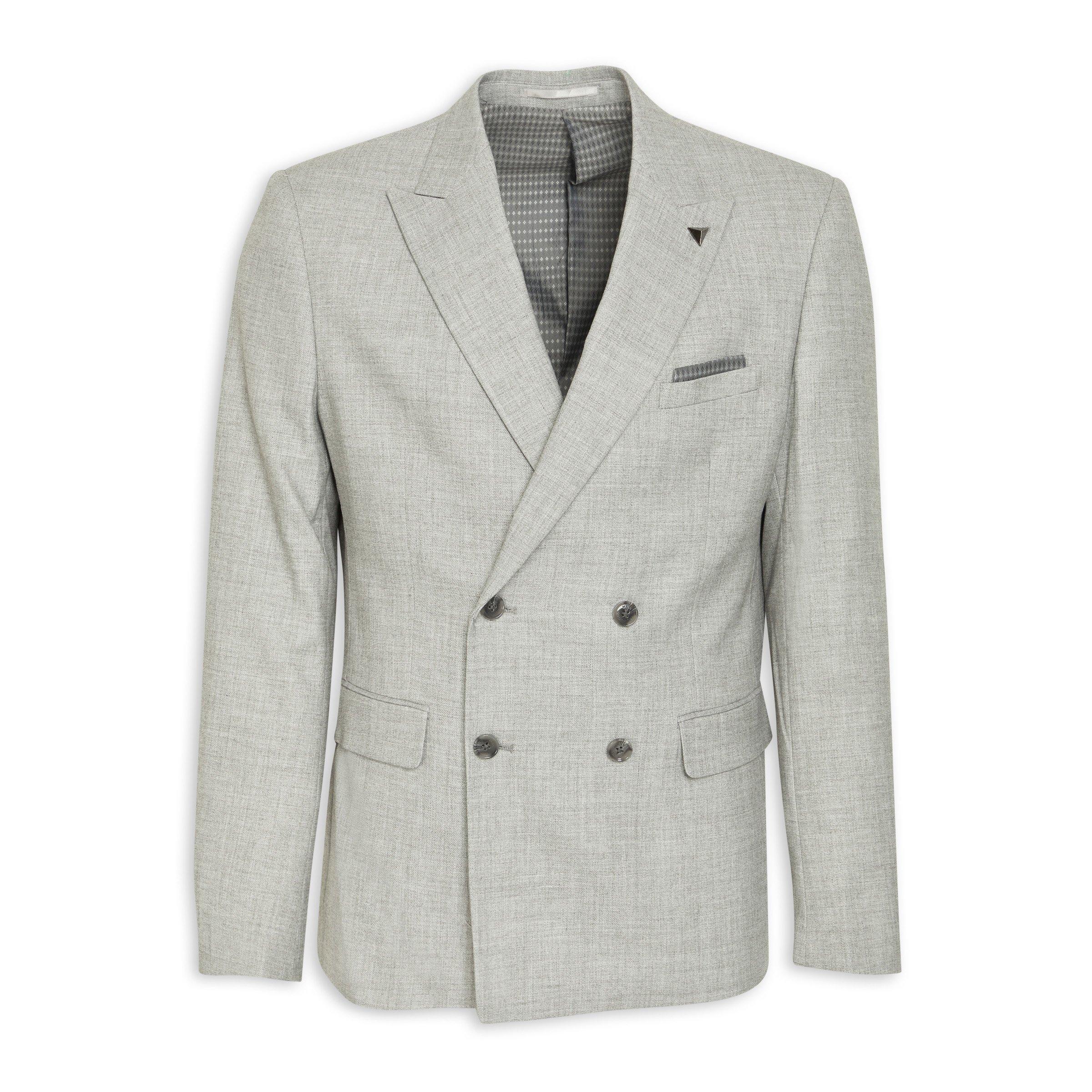 Grey Double-breasted Blazer (3190531) | Truworths Man