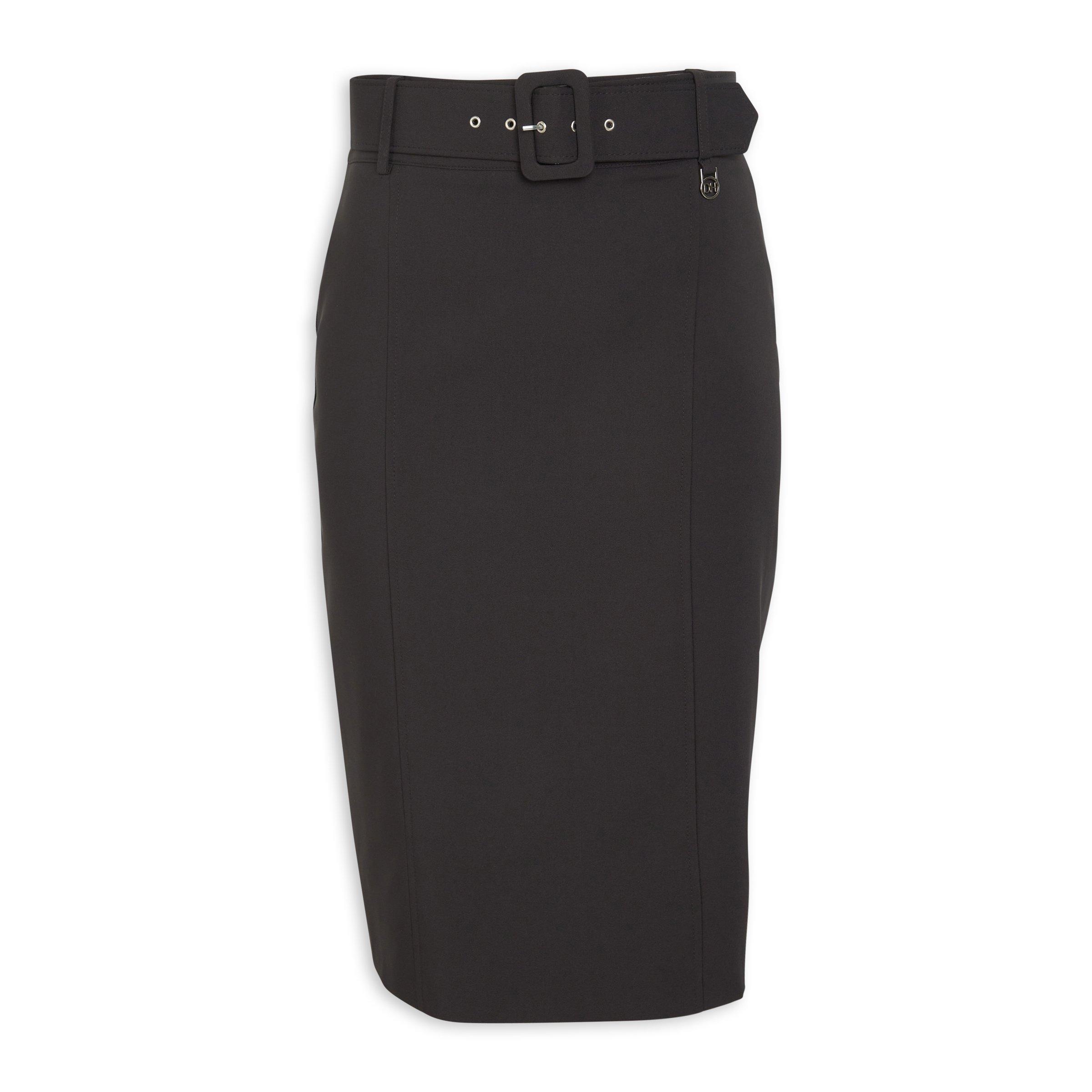 Black Belted Pencil Skirt (3190611) | Daniel Hechter