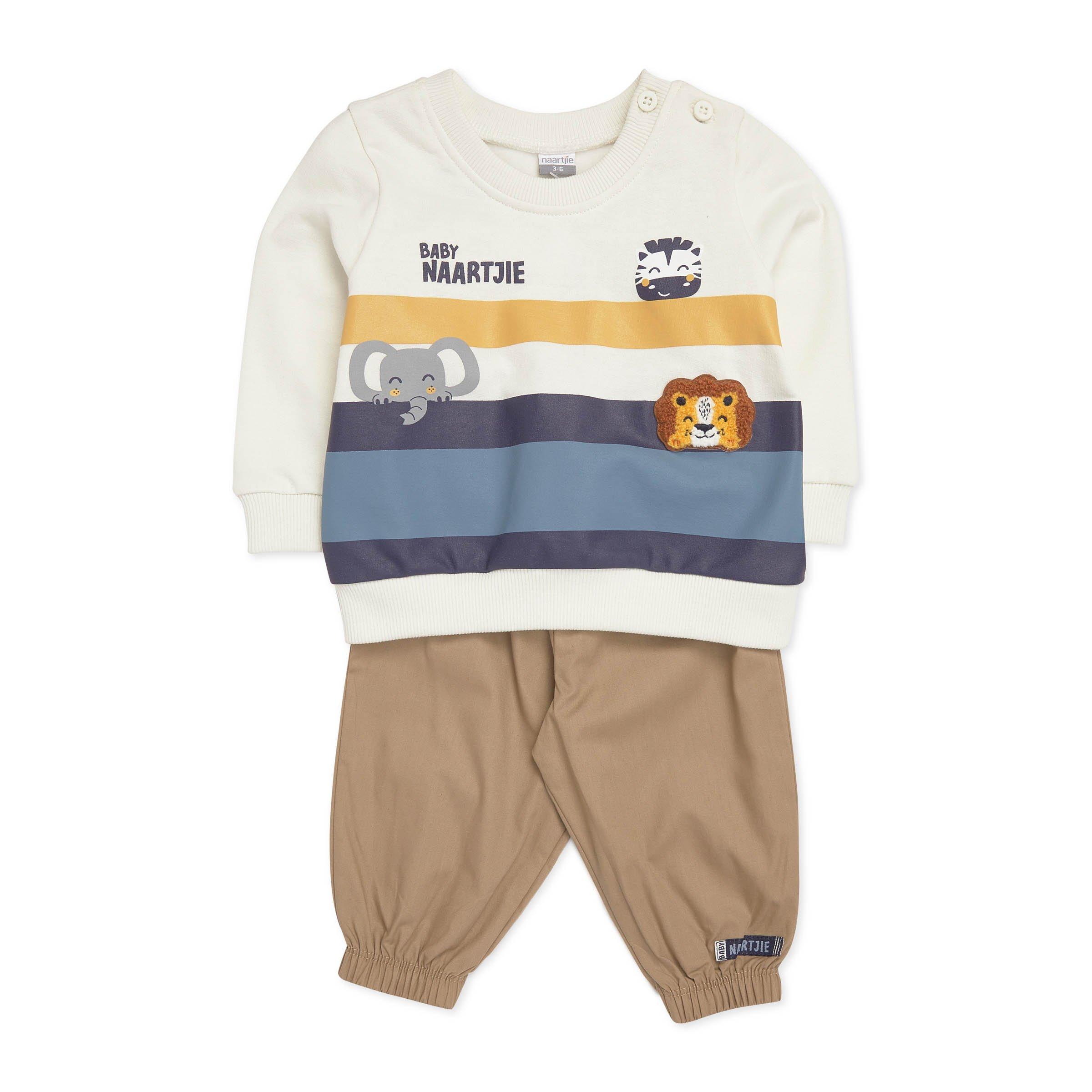 Newborn Boys Sweat Top and Pants Set (3190619) Naartjie