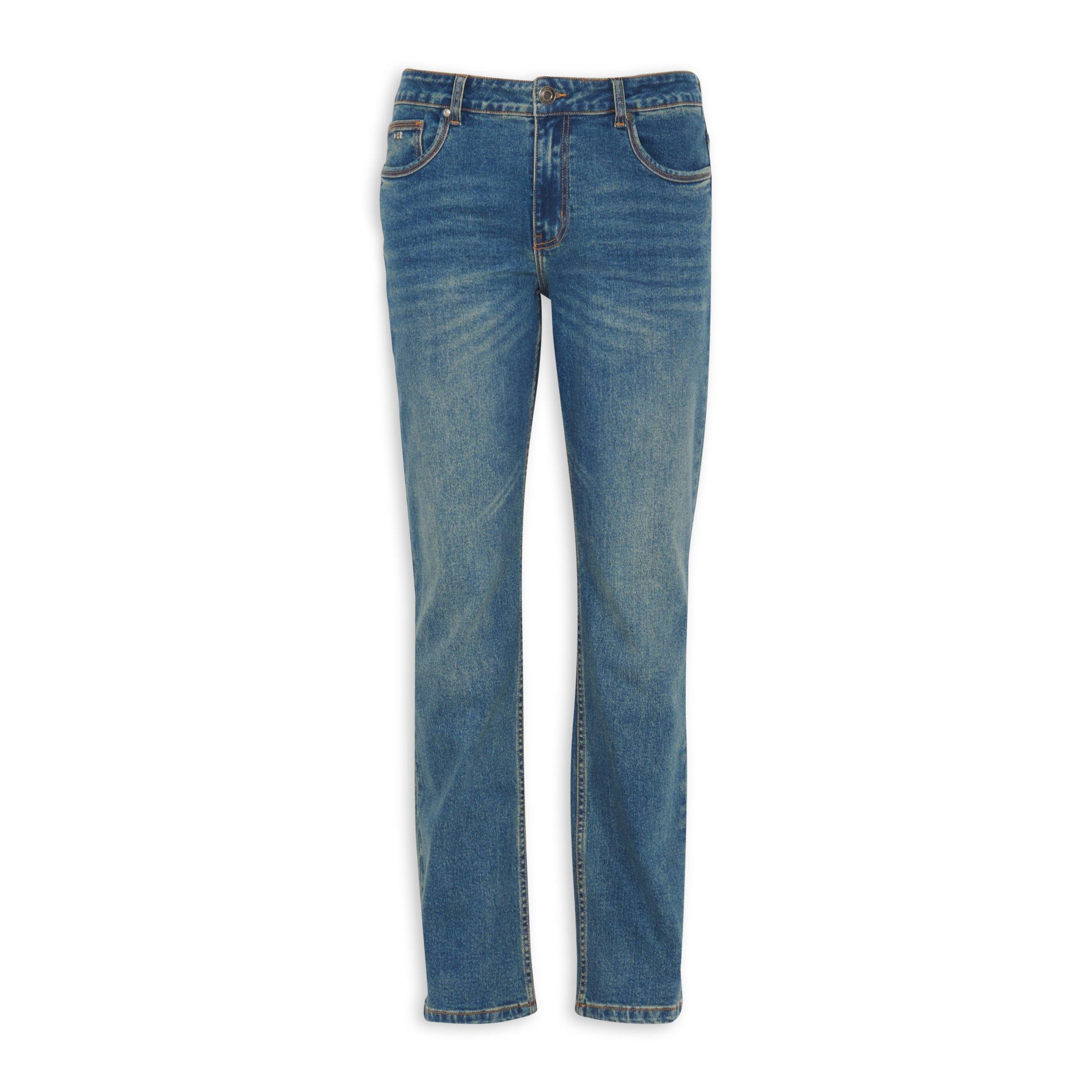 パンツ butcher products denim trousers Blue Mid Wash Wide Leg Utility Jeans (3224979) | Identity