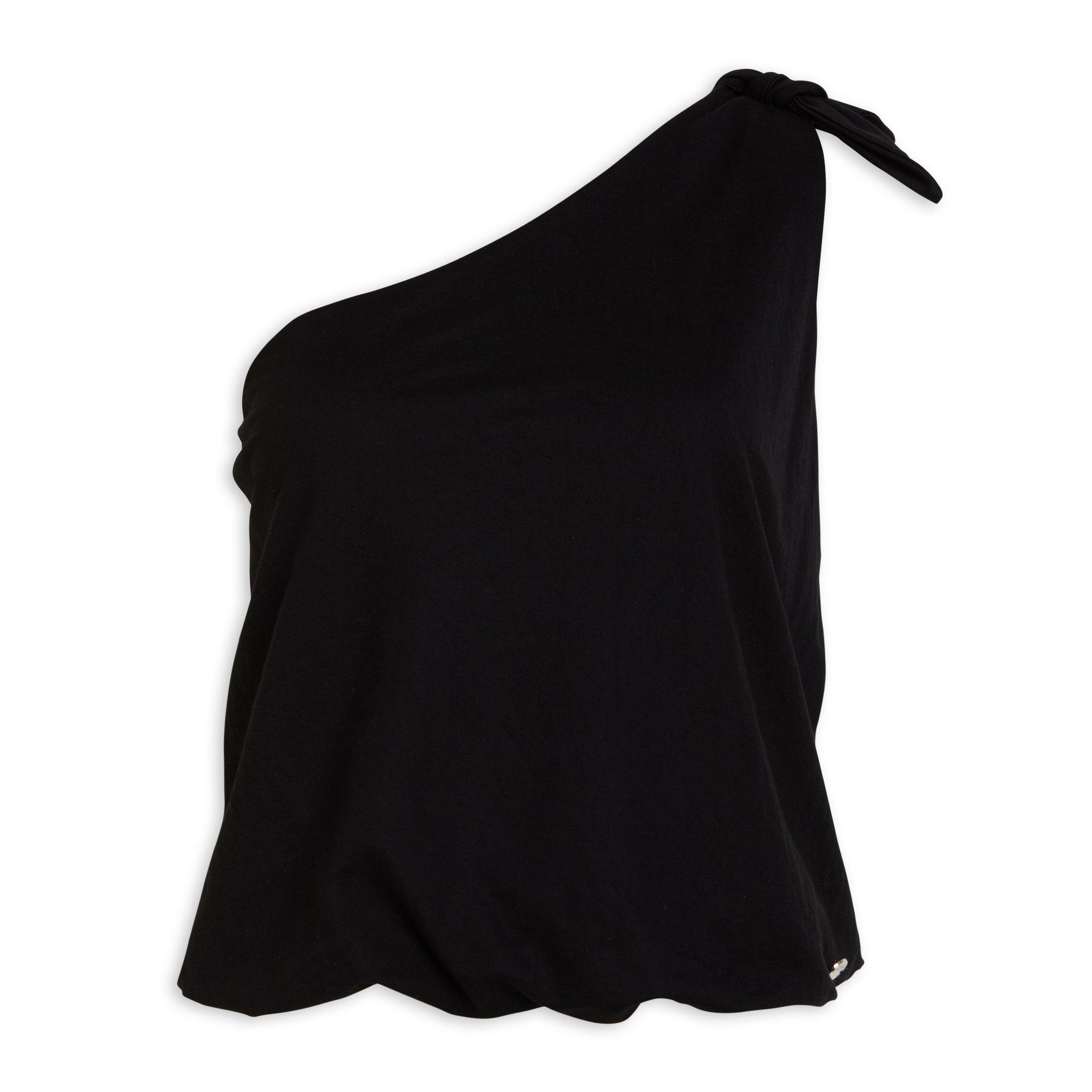 Black One Shoulder Top (3191255) | TRS