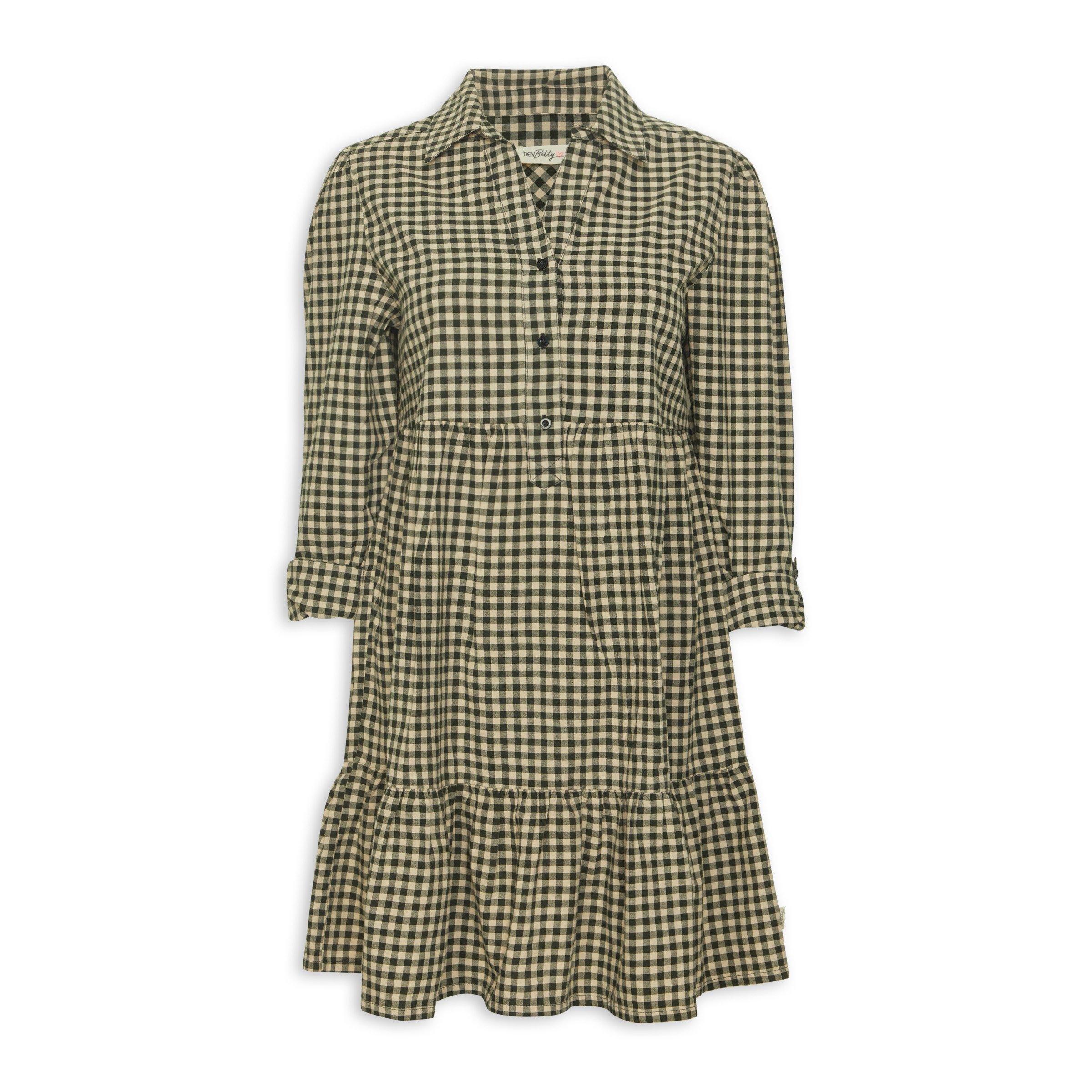 ANDMARY Betty layered check dress
