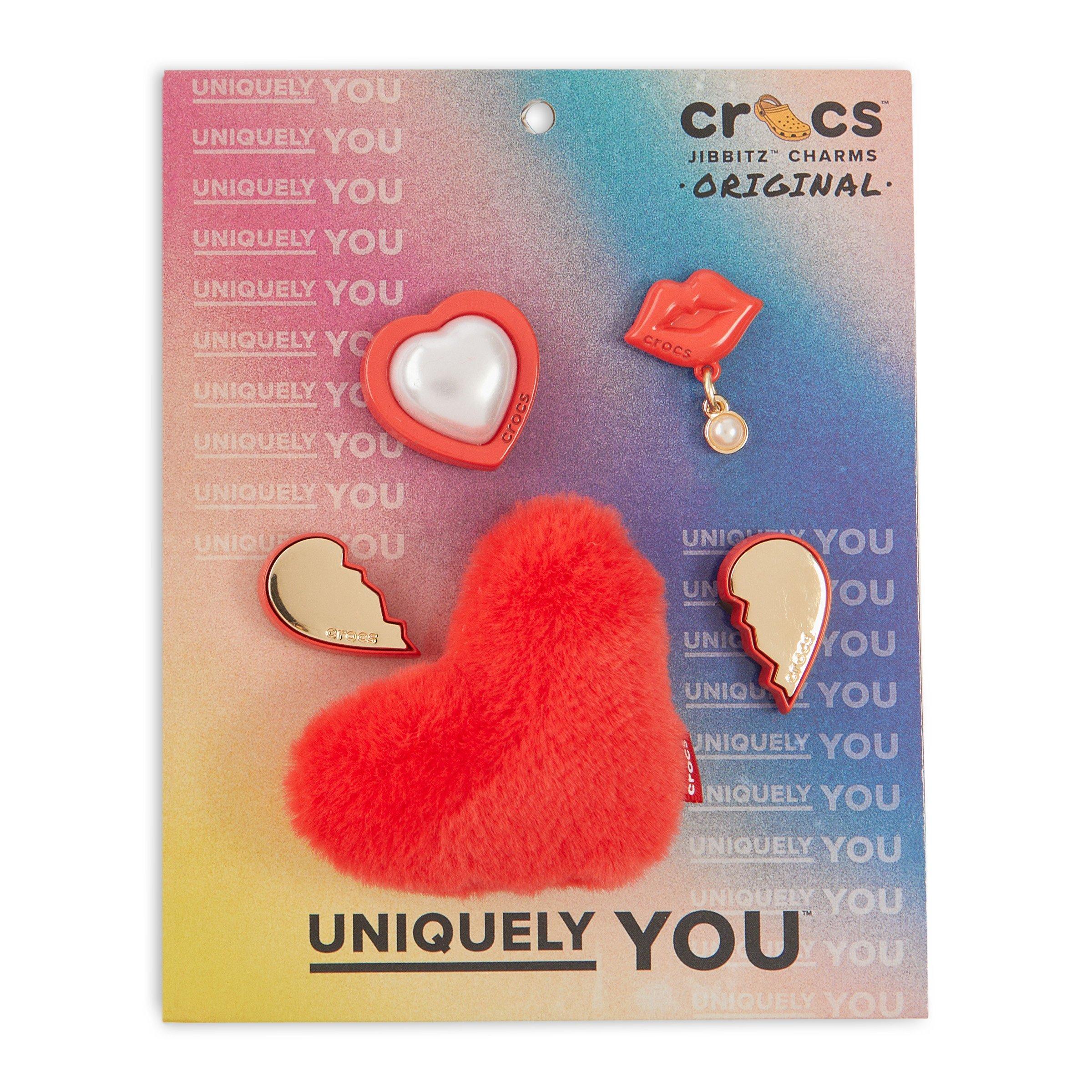 3色セット BASICKS X Tachikoma Heart Charm Red Valentines 5PK Jibbitz (3192180) | Crocs