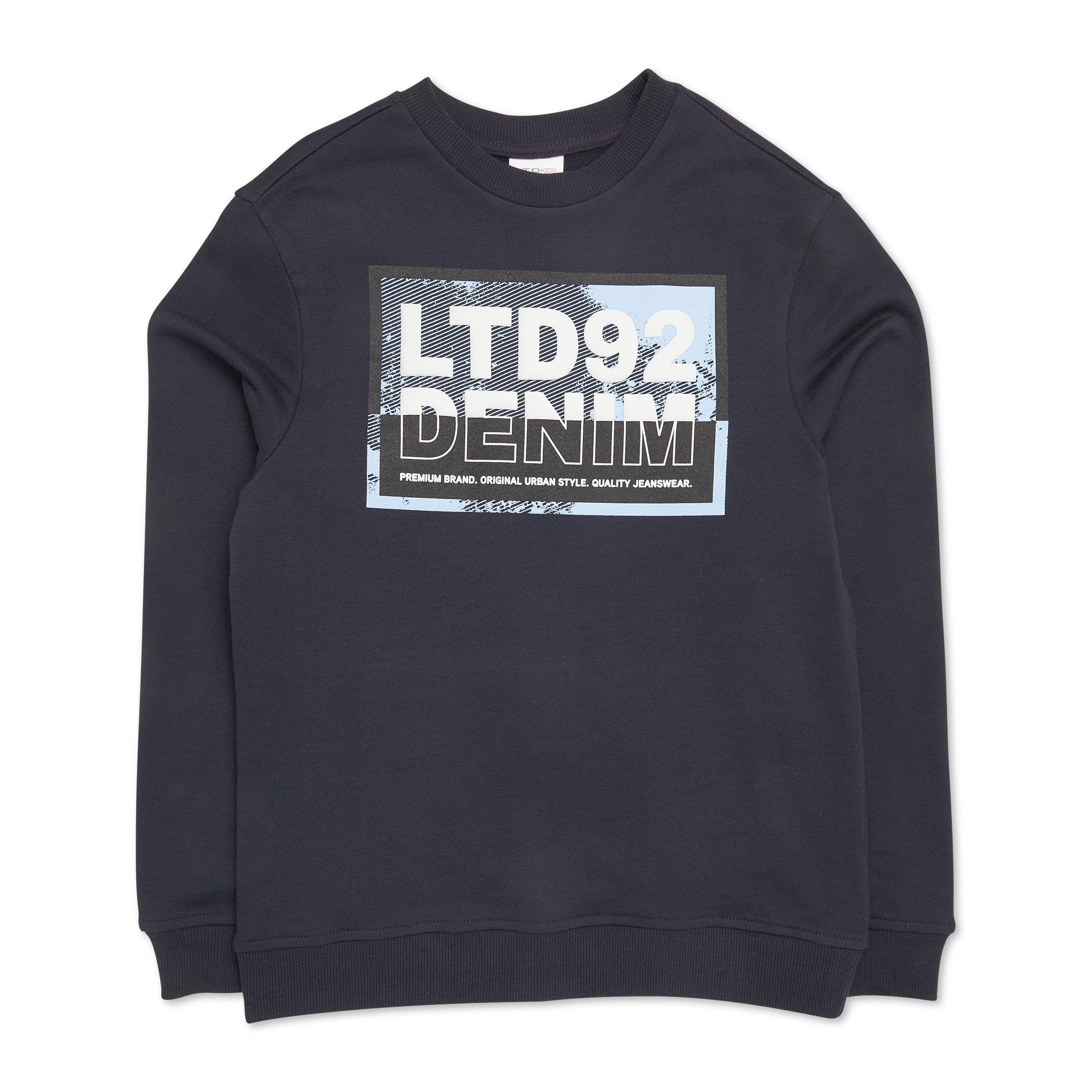 Visandy L/S Detail Sweat Top - Noos, navy blazer, XS