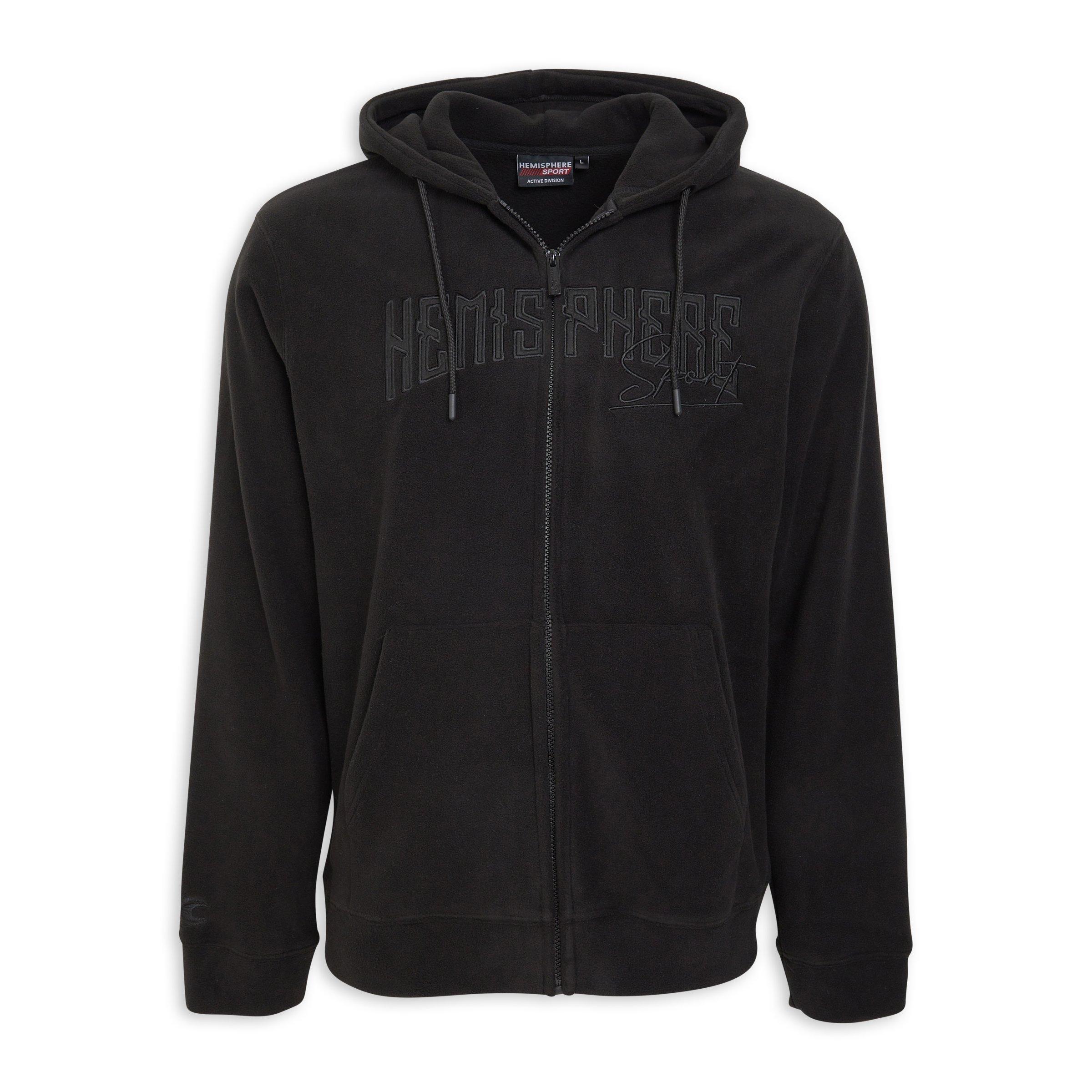 Black Zip-through Hoodie (3193322) | Hemisphere Sport
