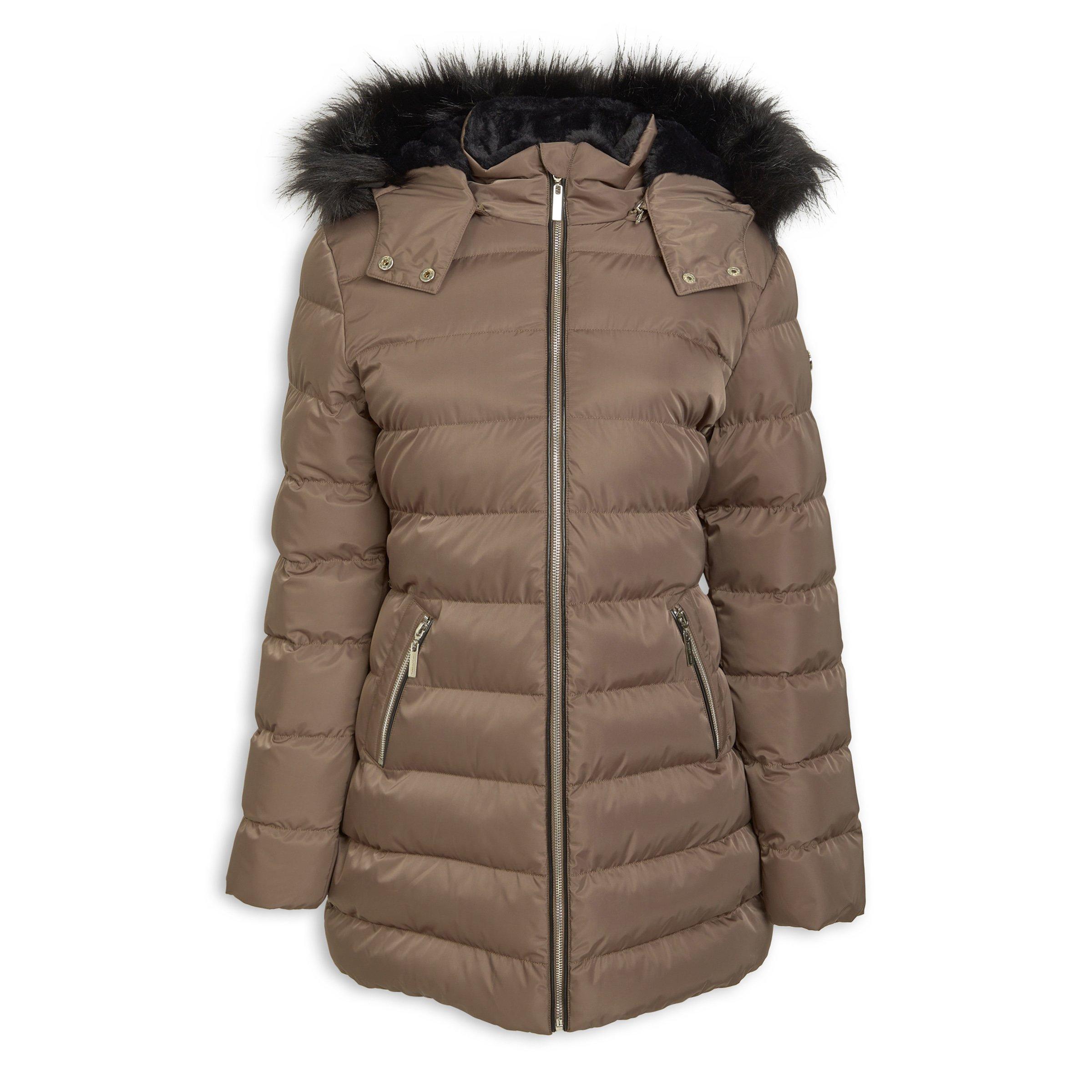 Brown Long Puffer Jacket (3193660) Daniel Hechter