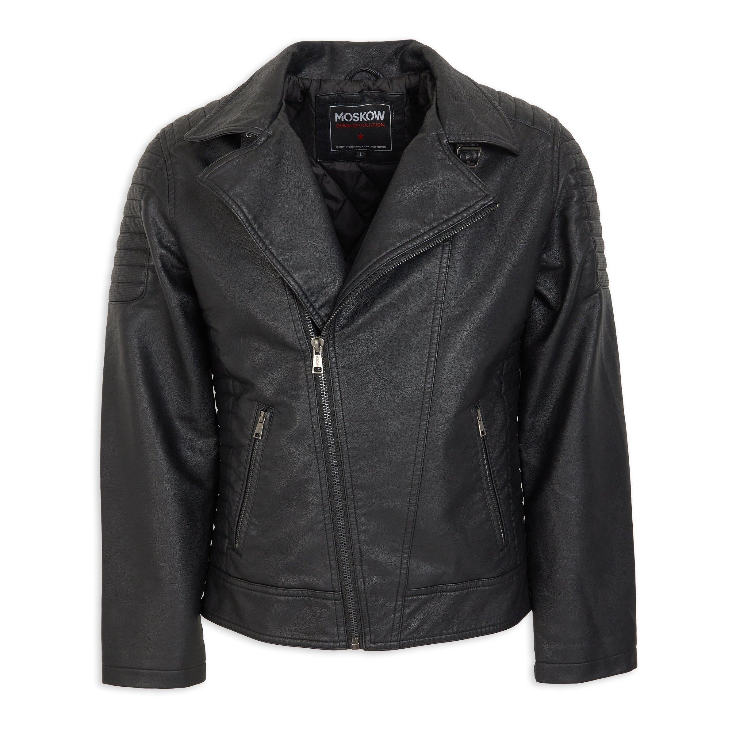 Black Asymmetric Biker Jacket (3194184) | Moskow