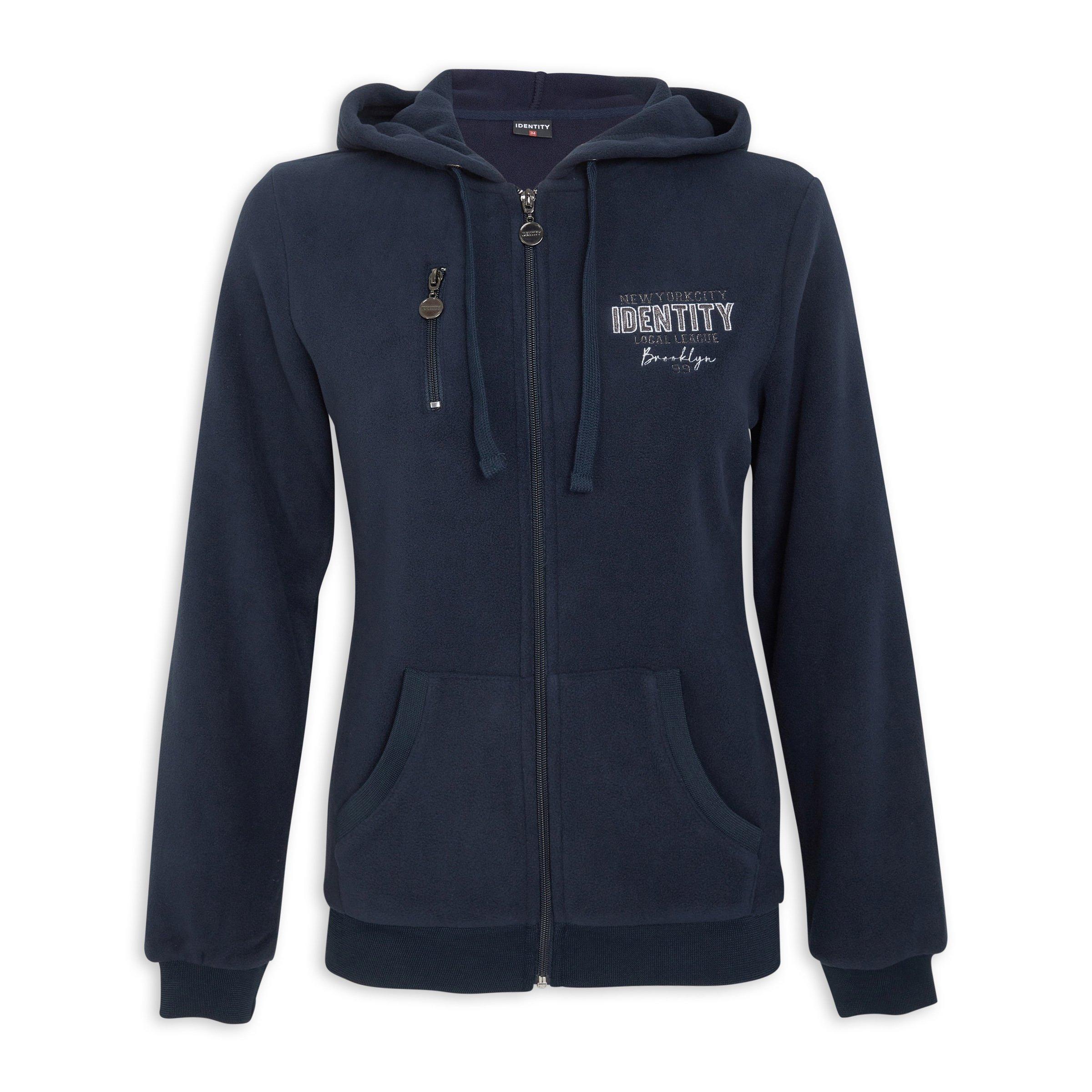 23HOODIE NAVY VALLAD 〈L〉 Navy Zip Through Hoodie (3194260) | Identity