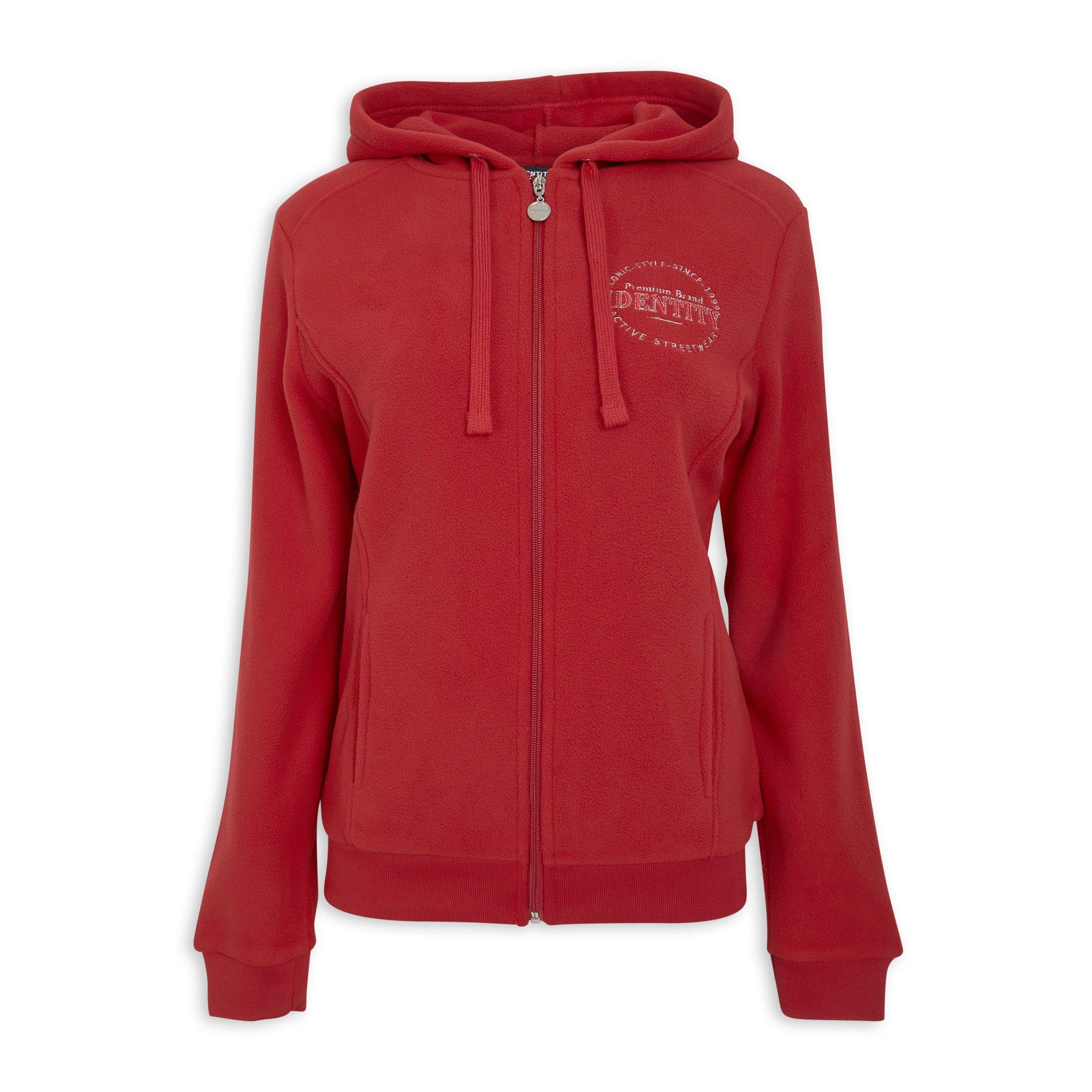 Red Zip-through Hoodie (3194284) | Identity