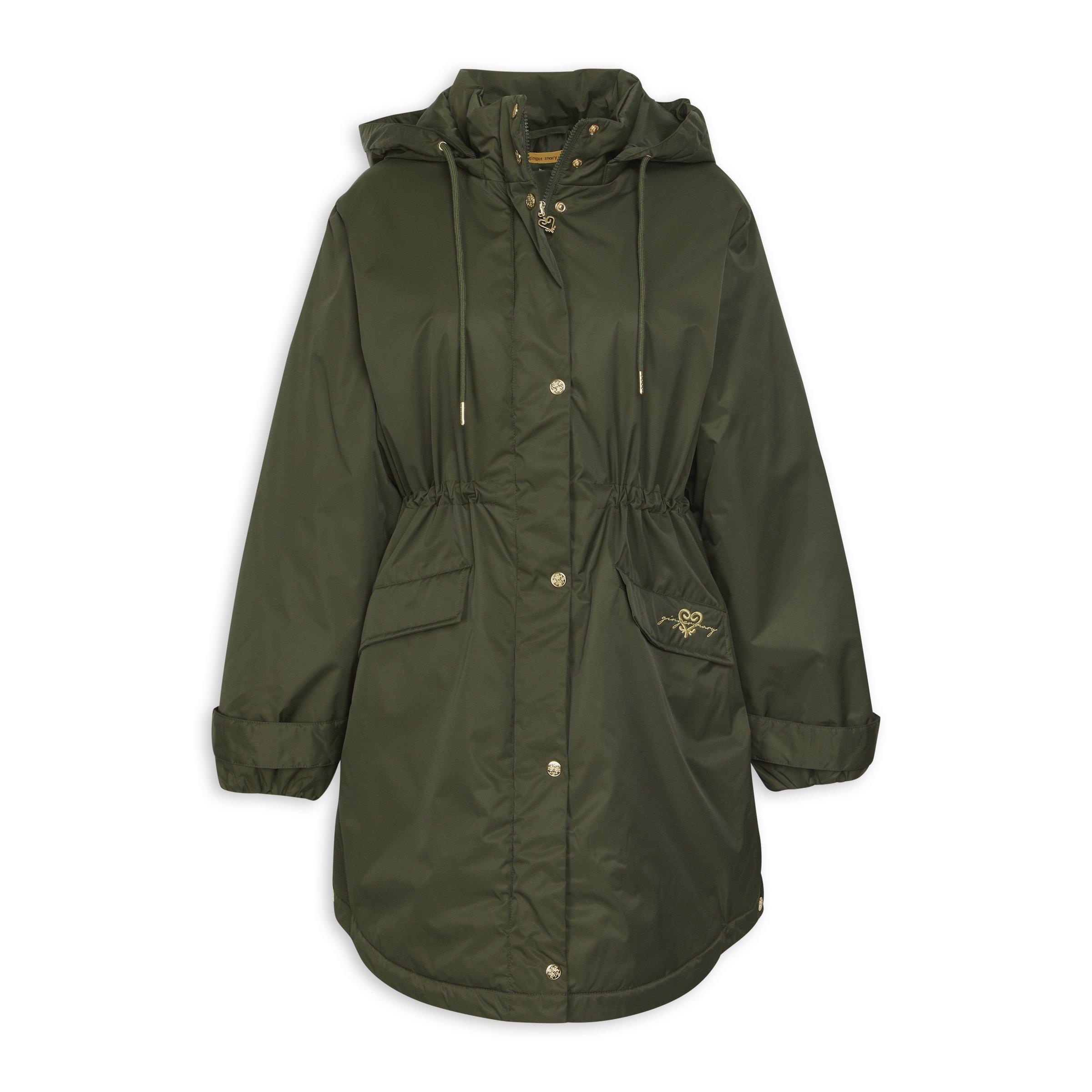 Khaki Green Parka Jacket (3194324) | Ginger Mary