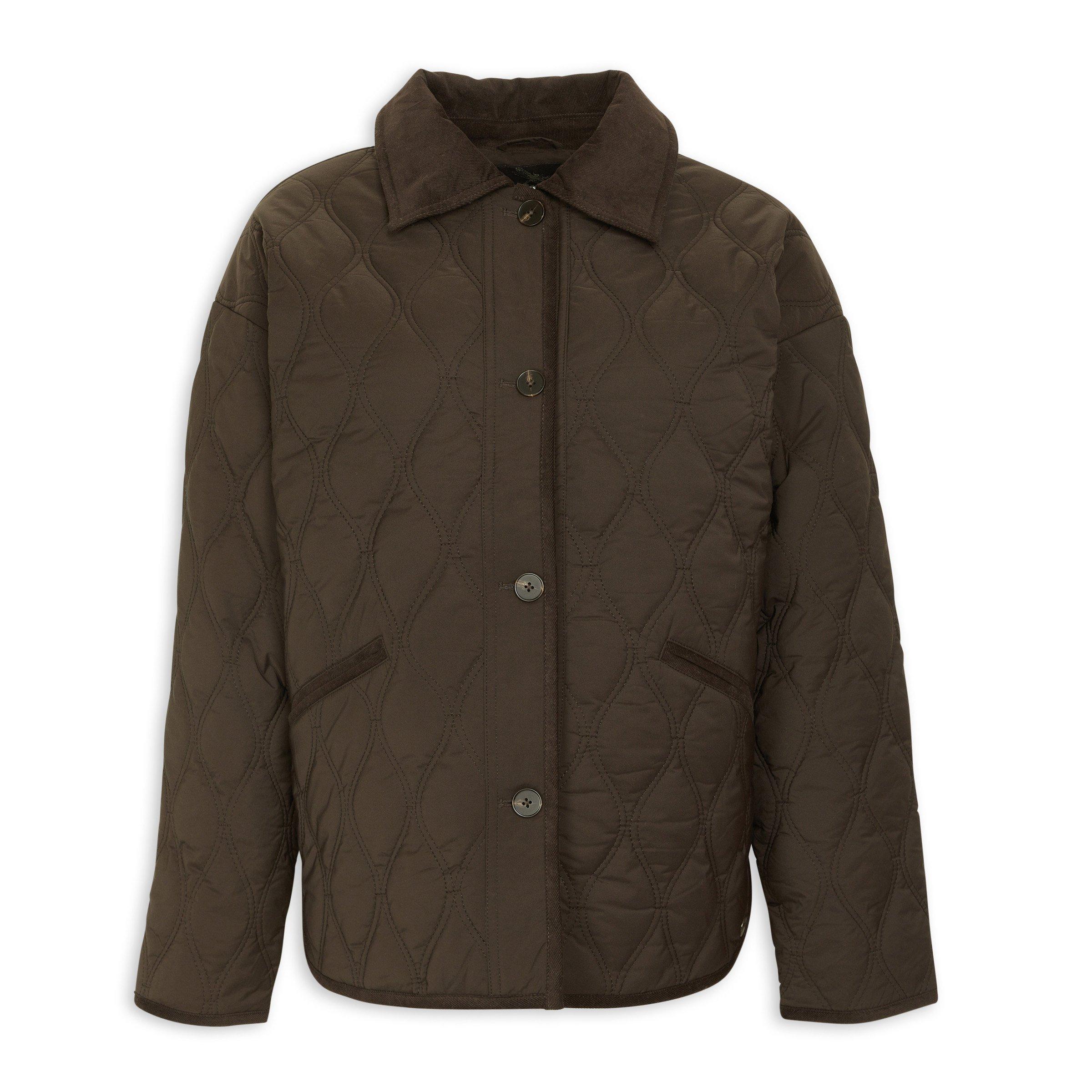 Stick Season Quilted Jacket Brown