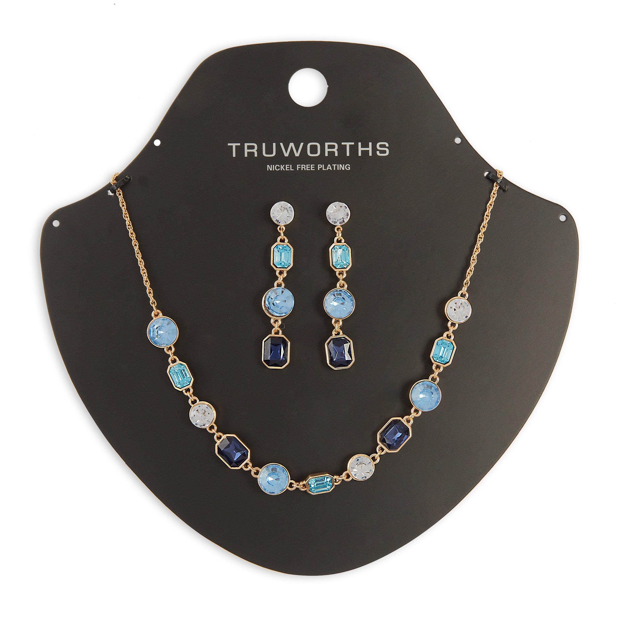 Blue Necklace and Earrings Set (3194472) Truworths