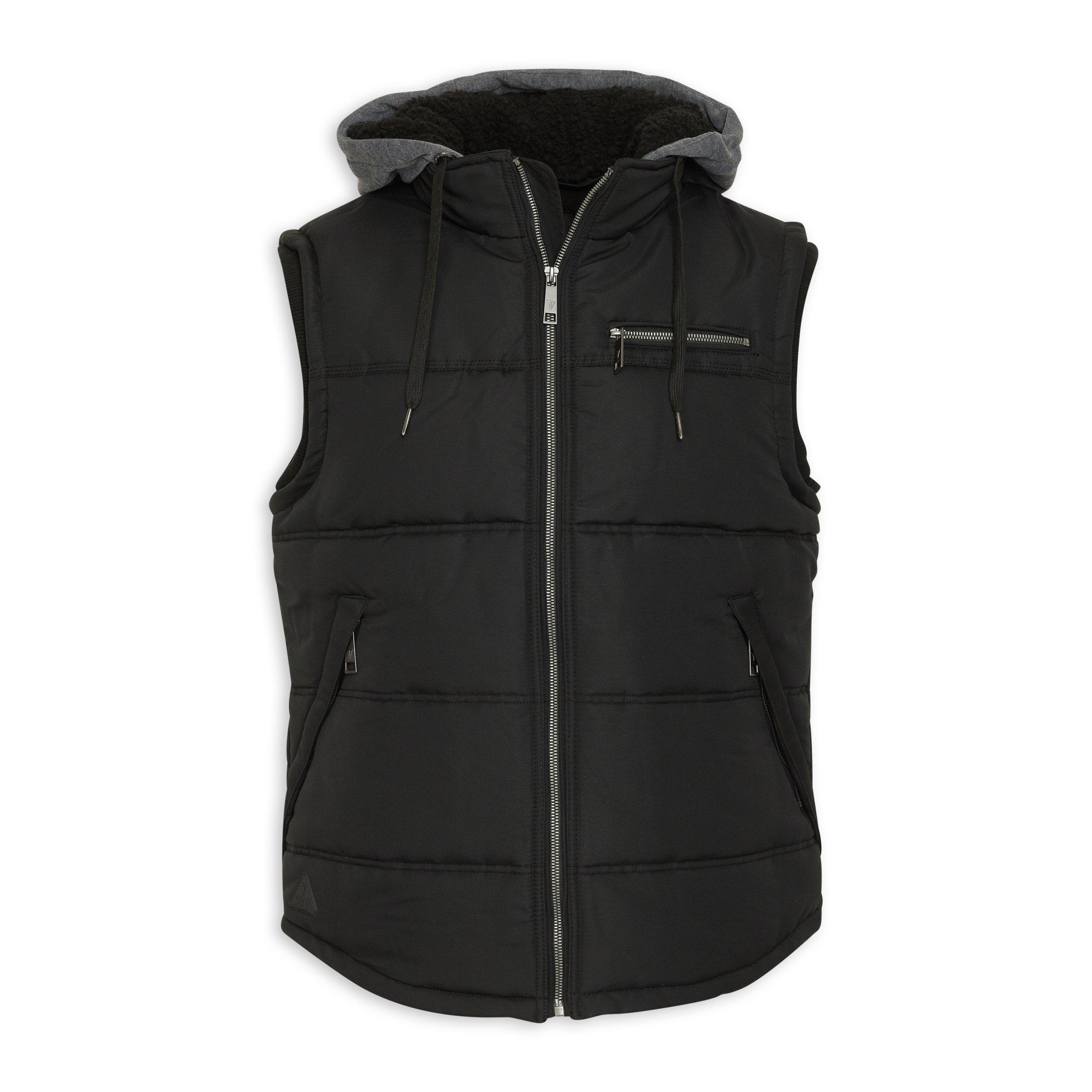 Black Sleeveless Puffer Jacket (3194816) | Truworths Man