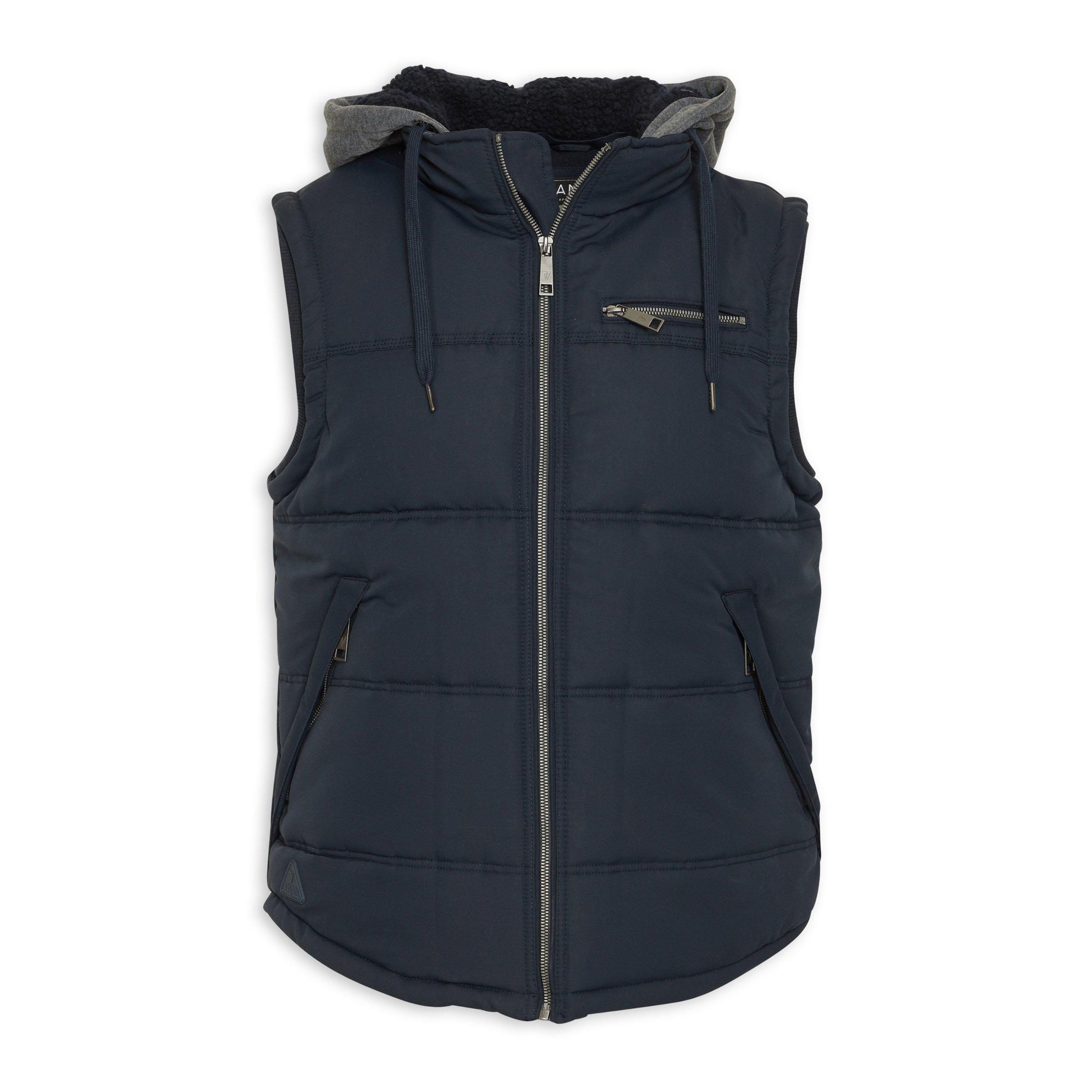Navy Sleeveless Puffer Jacket (3194818) | Truworths Man