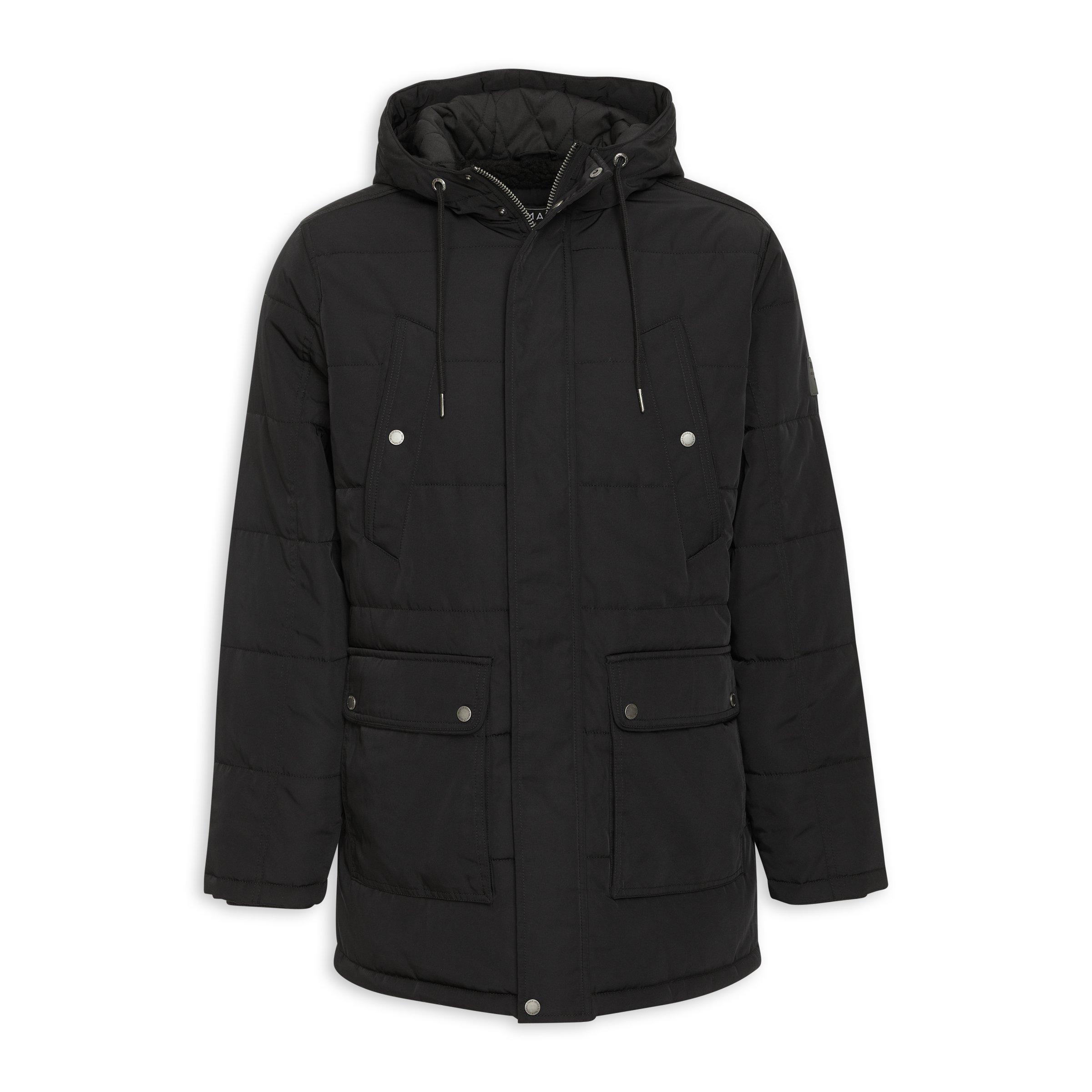 Black Parka Jacket (3194820) Truworths Man