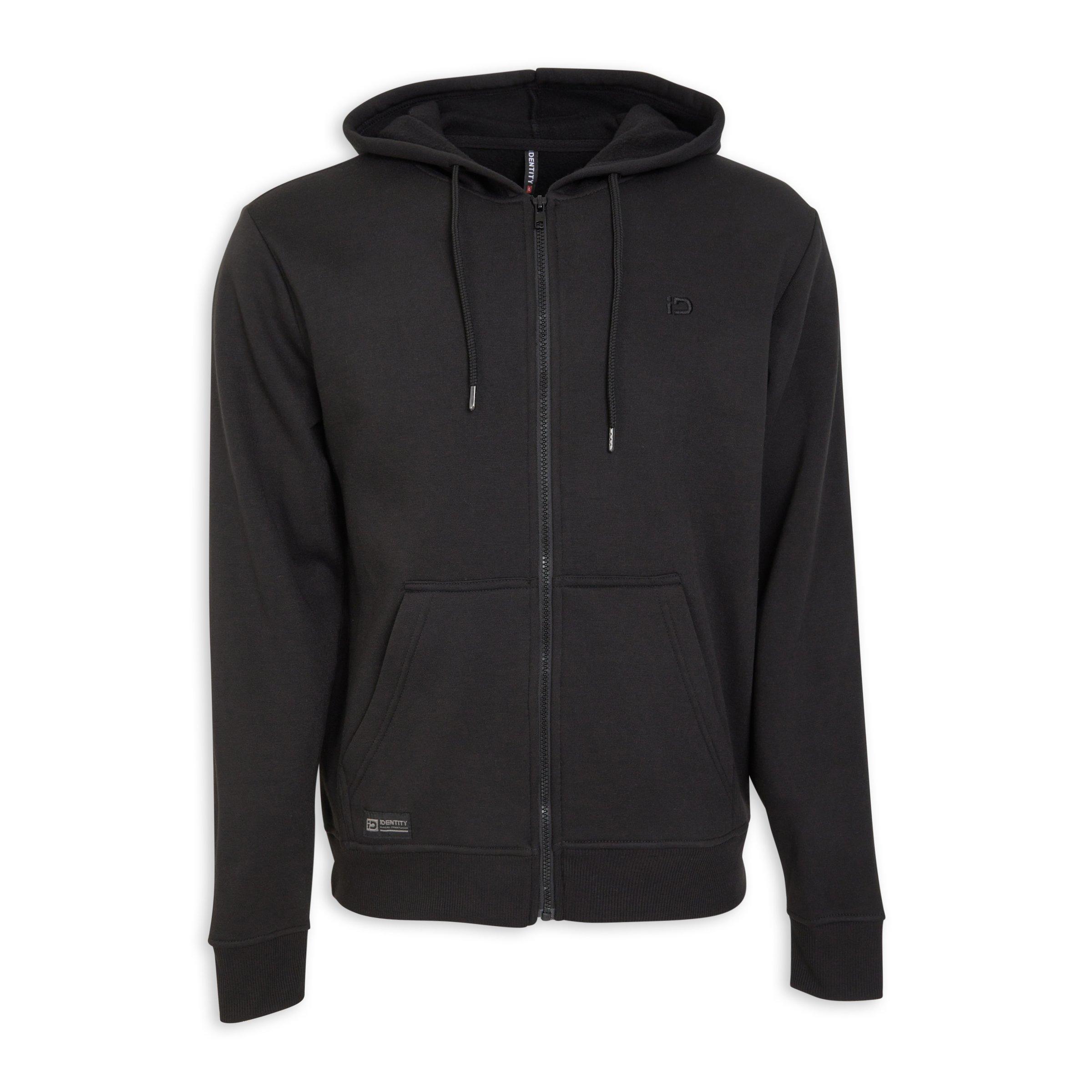 Black Zip-through Hoodie (3194939) | Identity