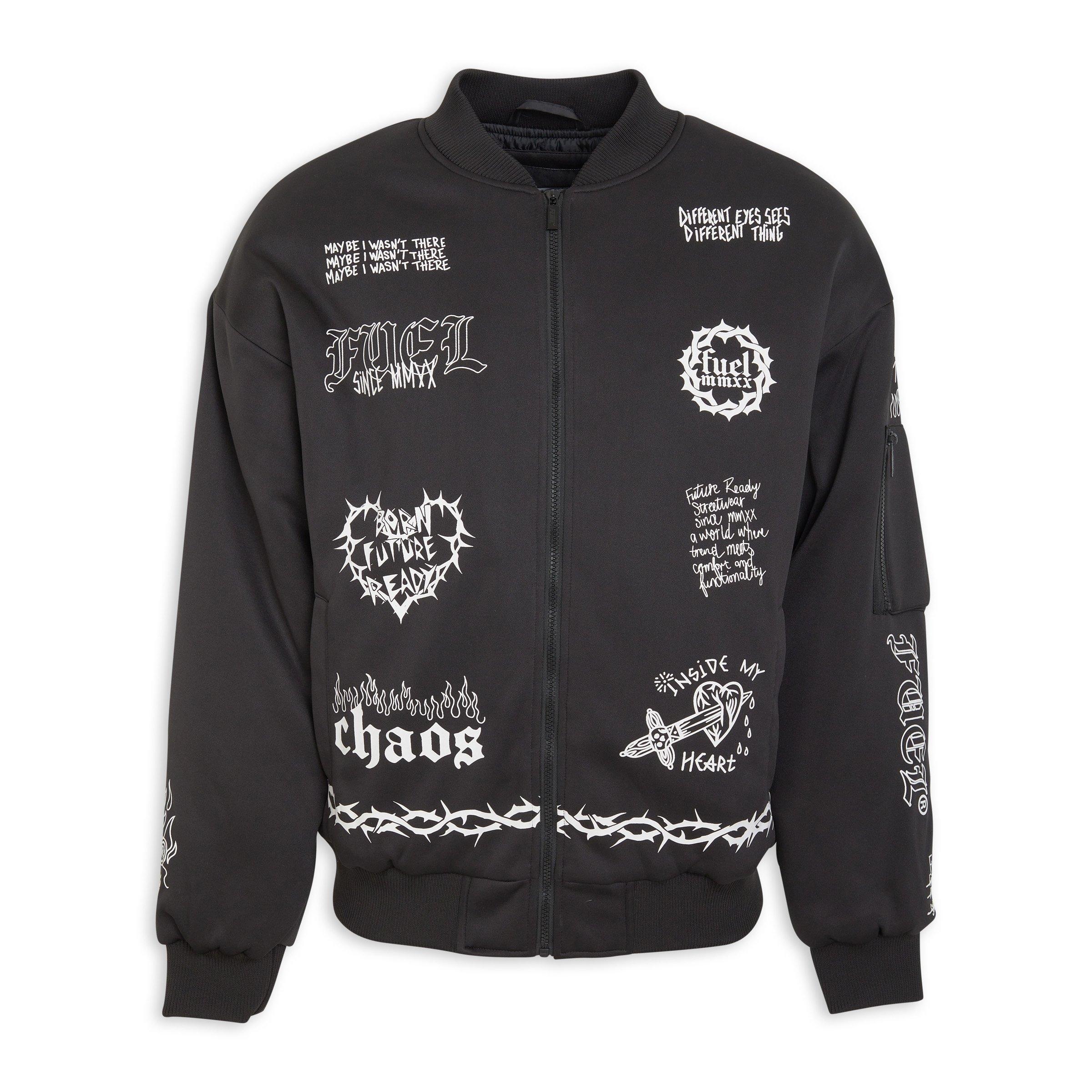 Black Bomber Jacket (3195044) | Fuel