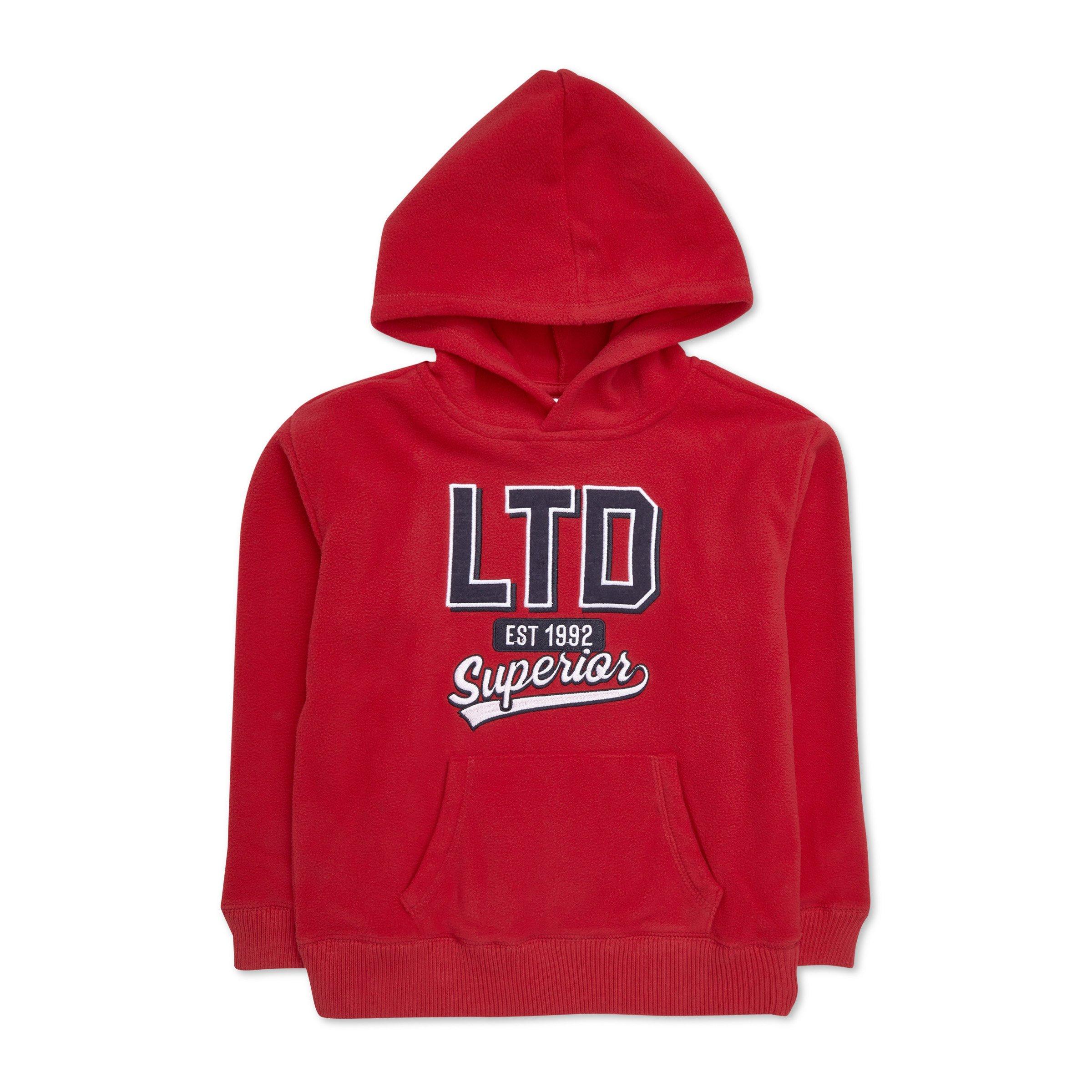 Boys Red Line Hoodie Set