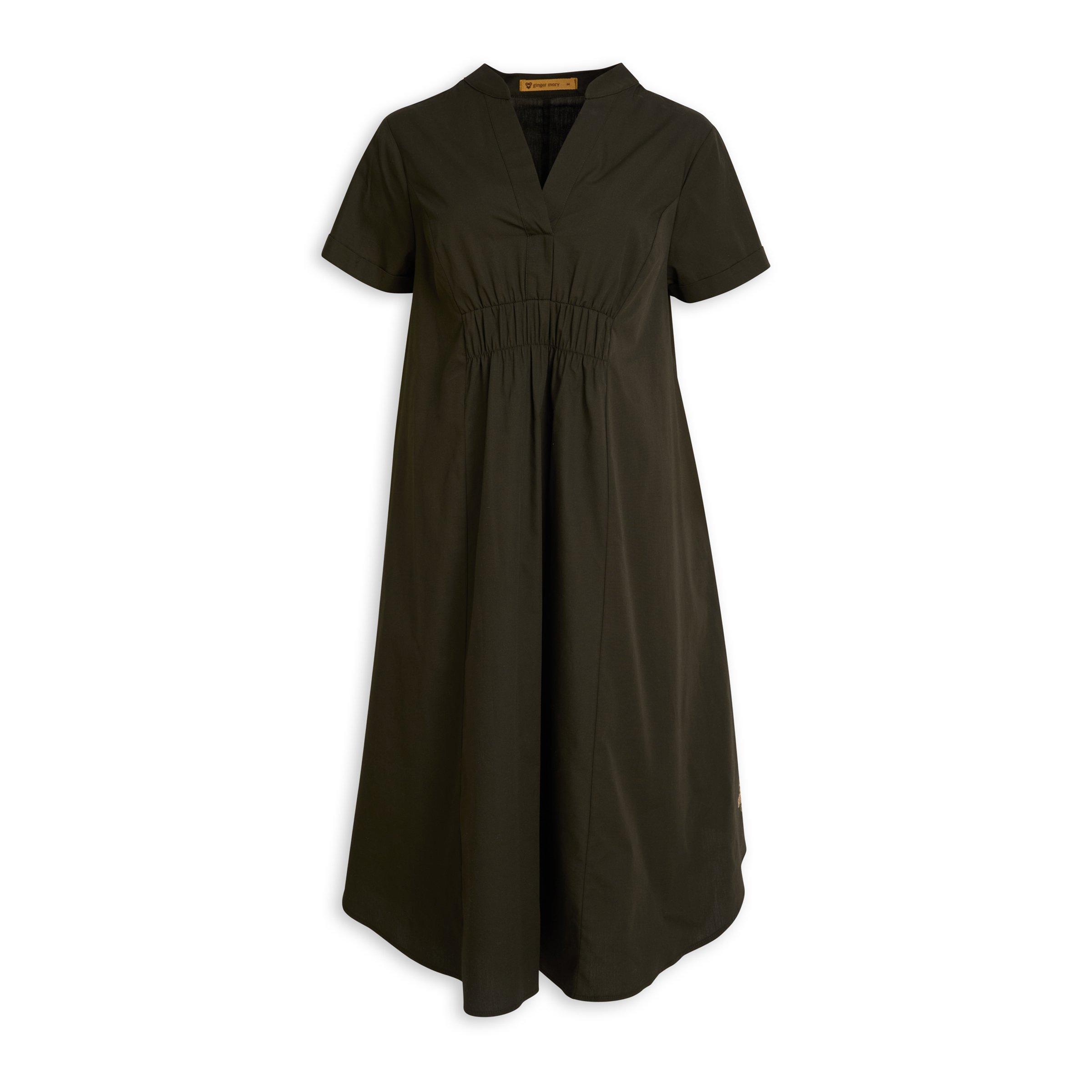 White Ginger Khaki Tank Dress