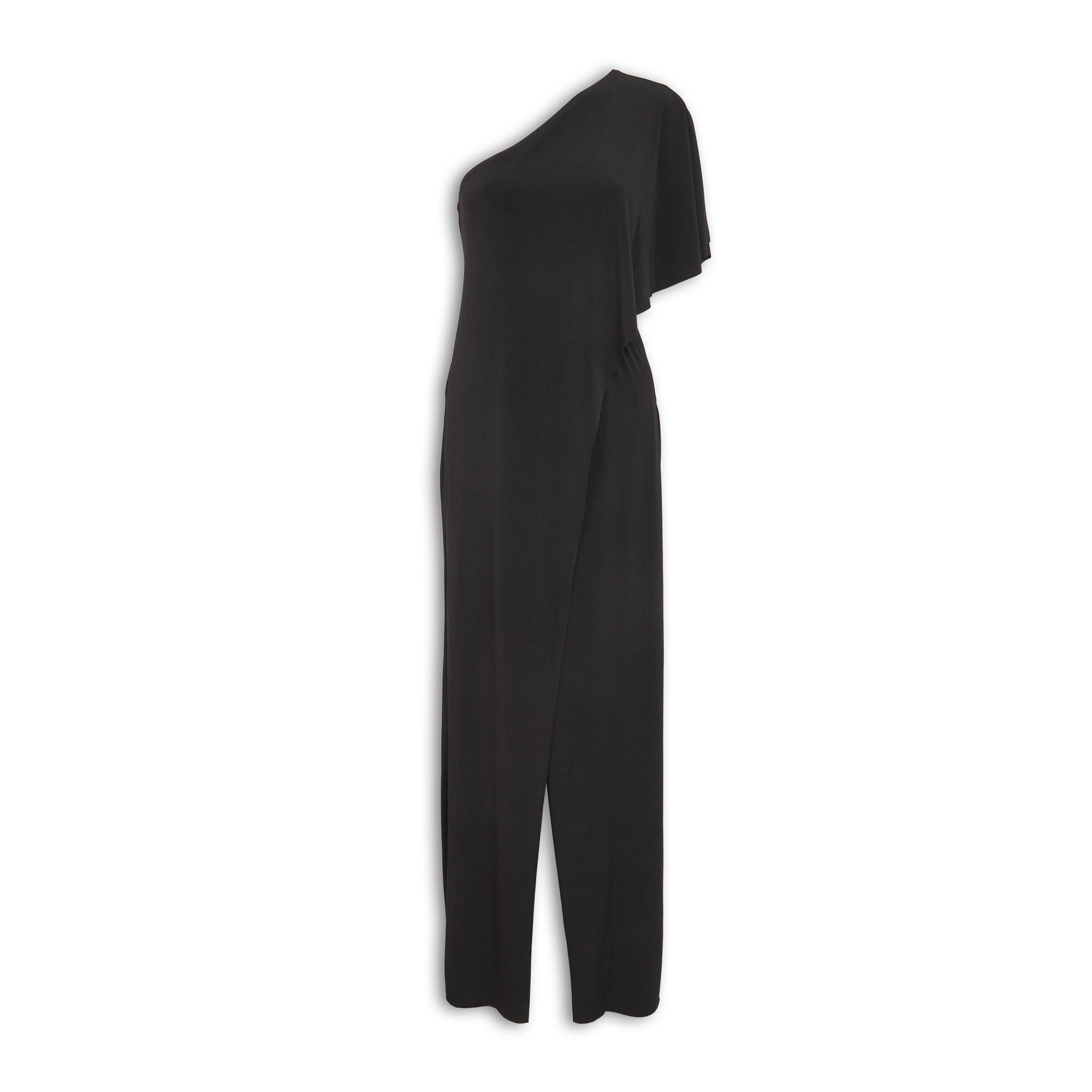 Black Asymmetrical Jumpsuit (3196818) | X&O Ladies