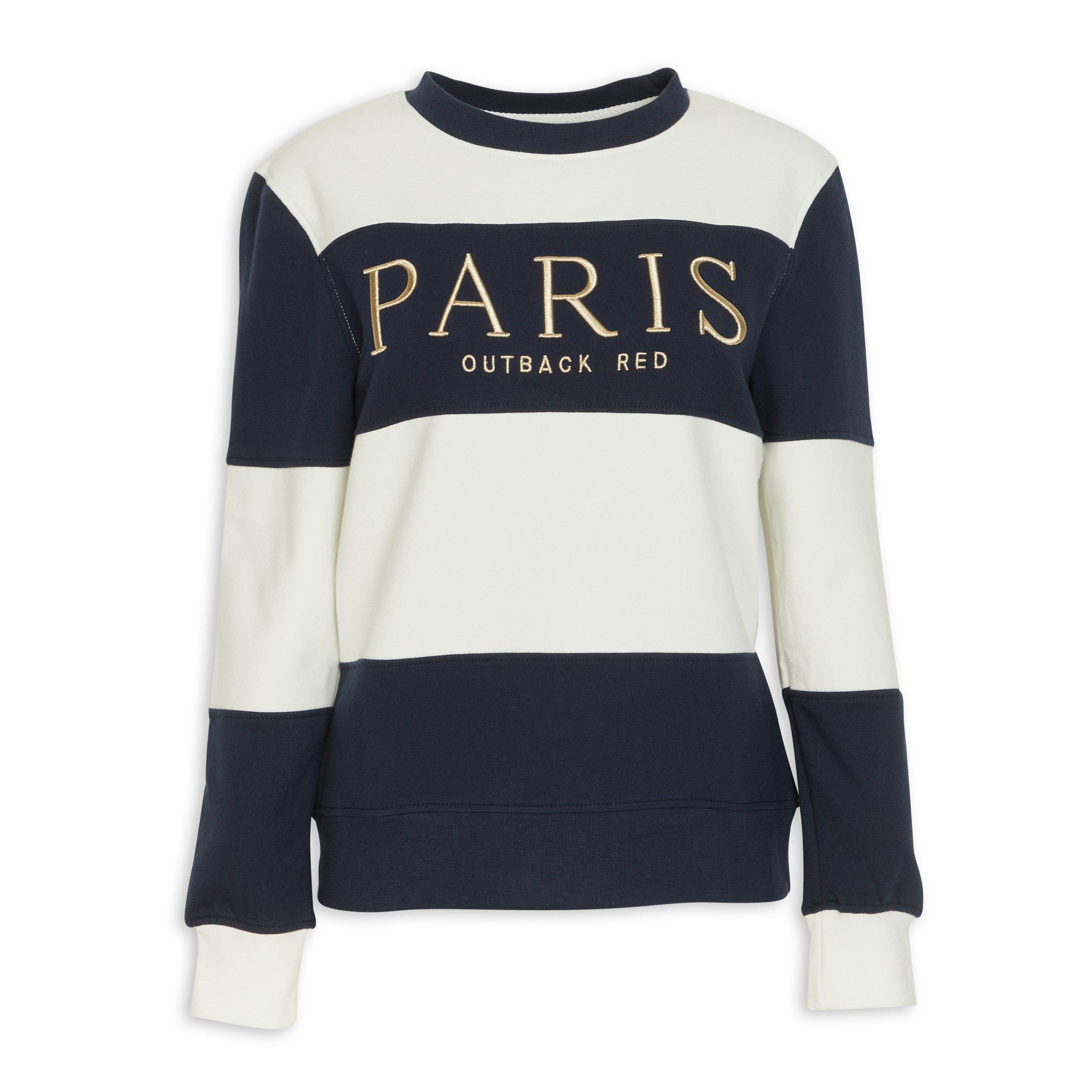 RED & WHITE STRIPED SWEATSHIRT main image 0