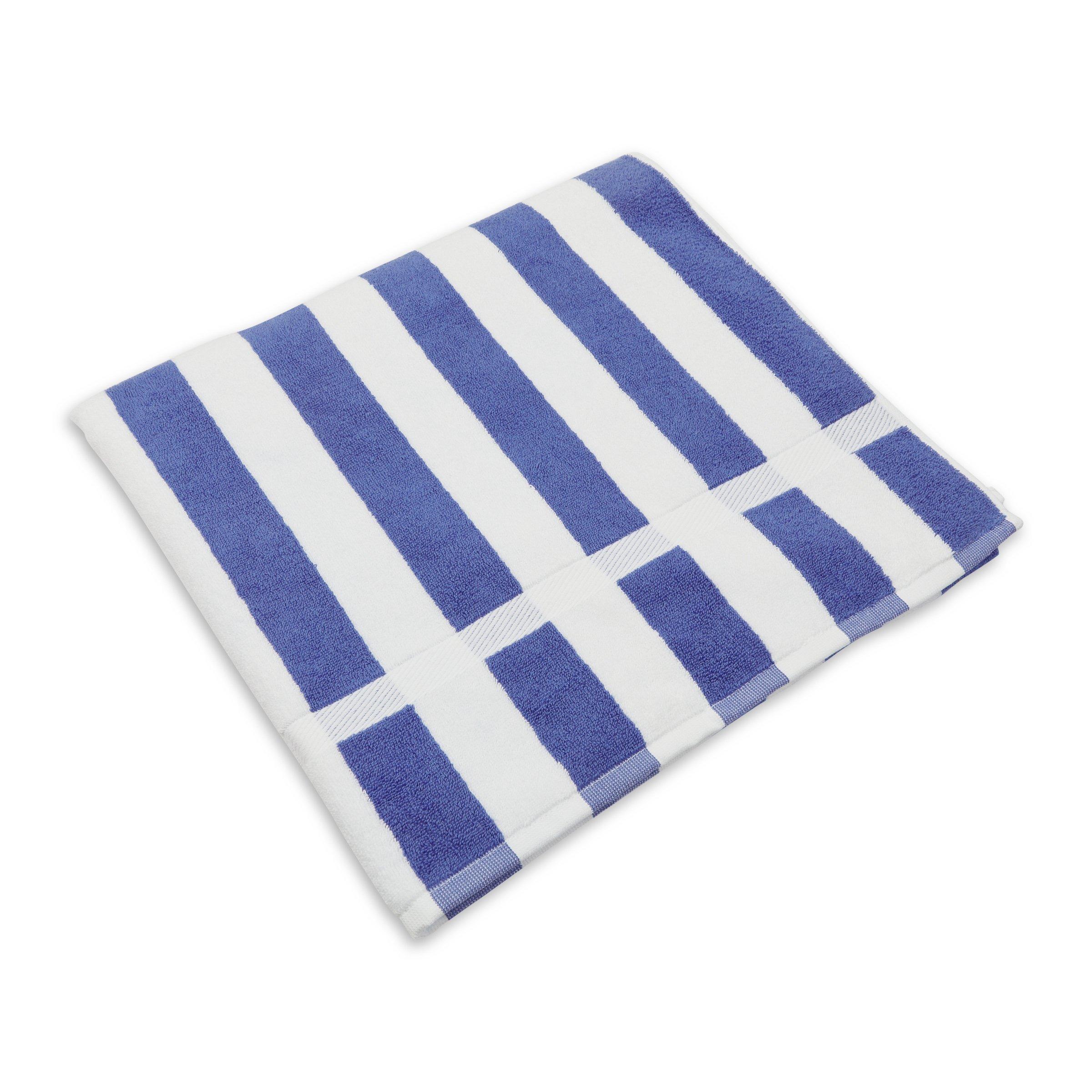 Striped Blue Bath Sheet Towel 3198486 Loads of Living