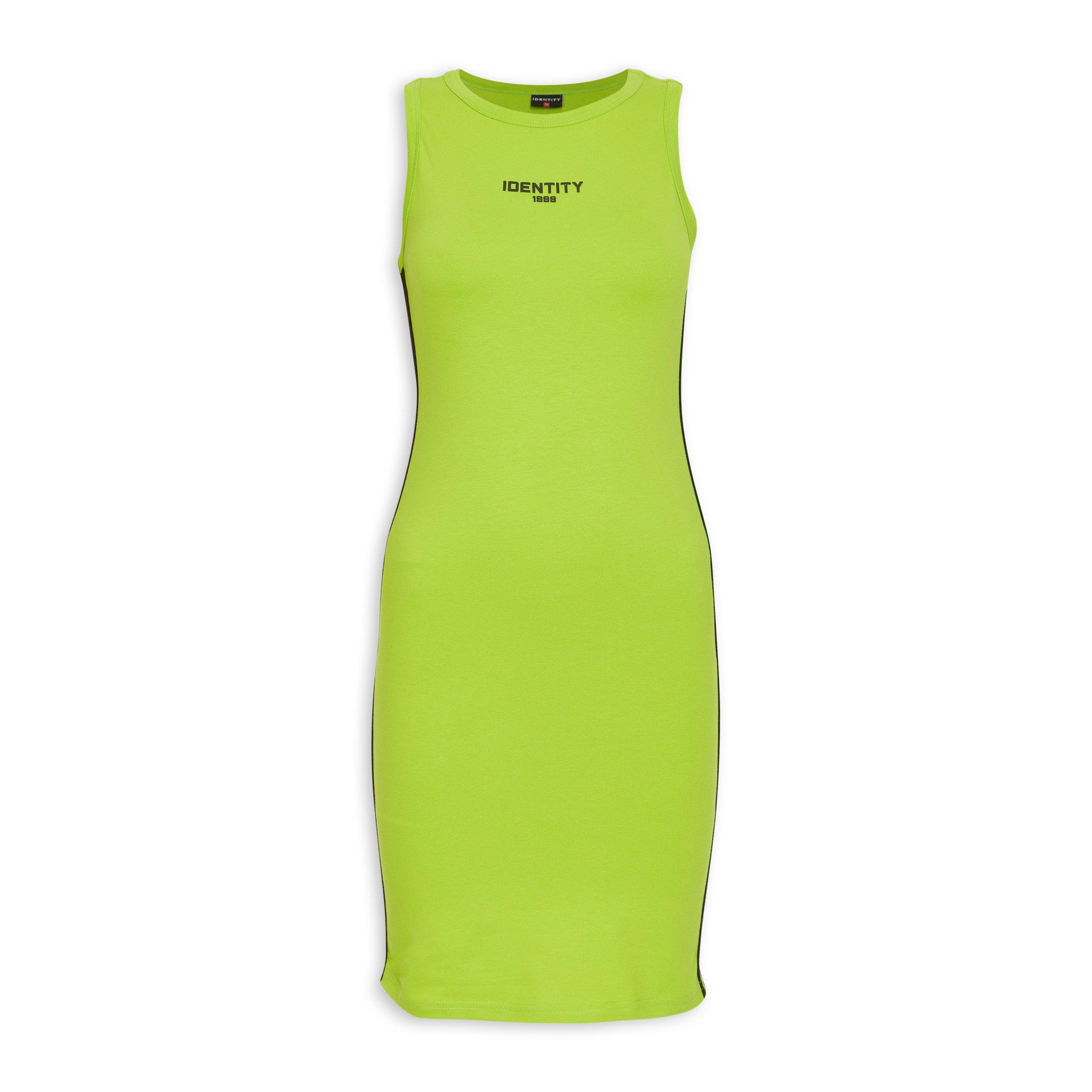 Lime Green Bodycon Dress (3198609) | Identity