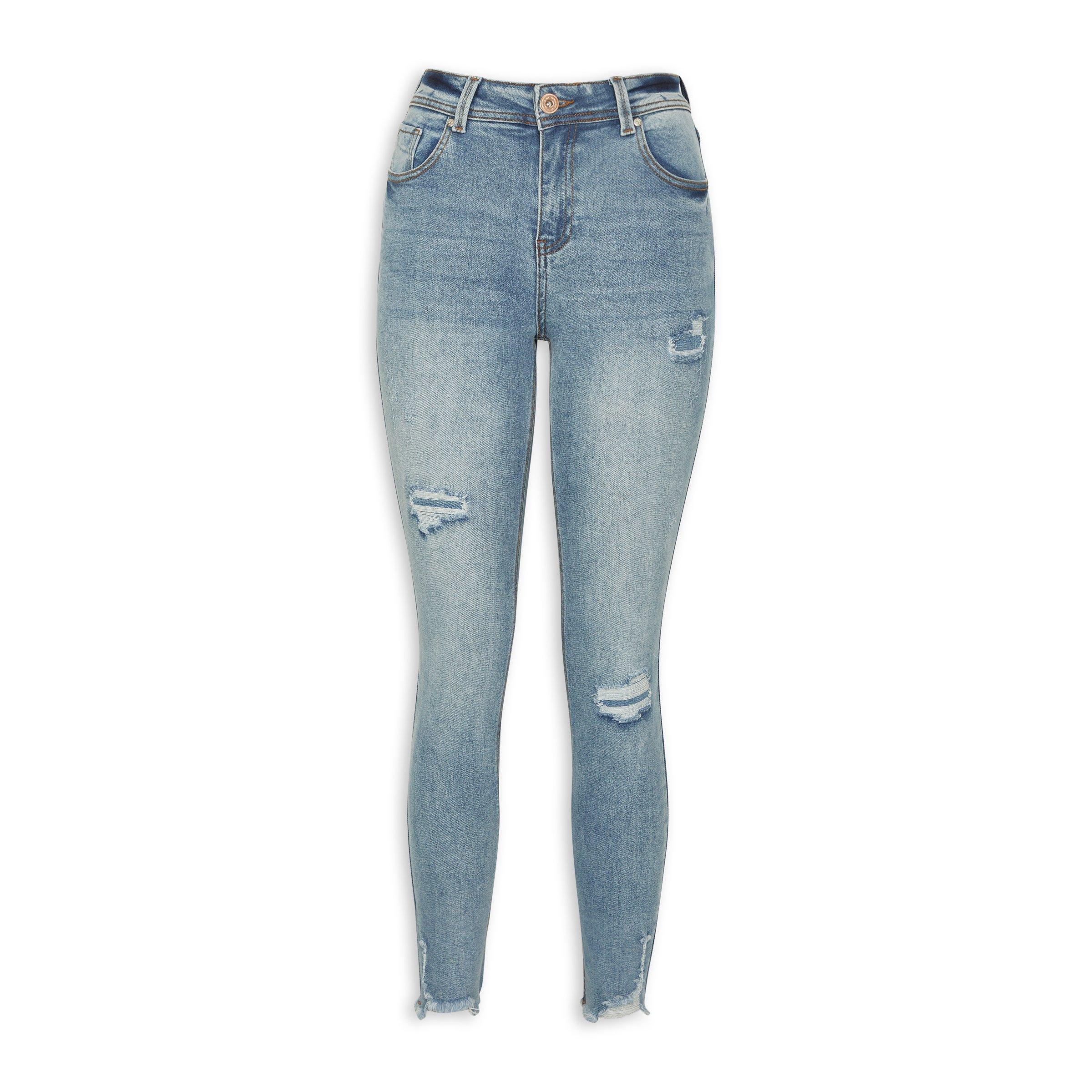 Blue Ripped Skinny Jeans (3198863) OUTBACK RED