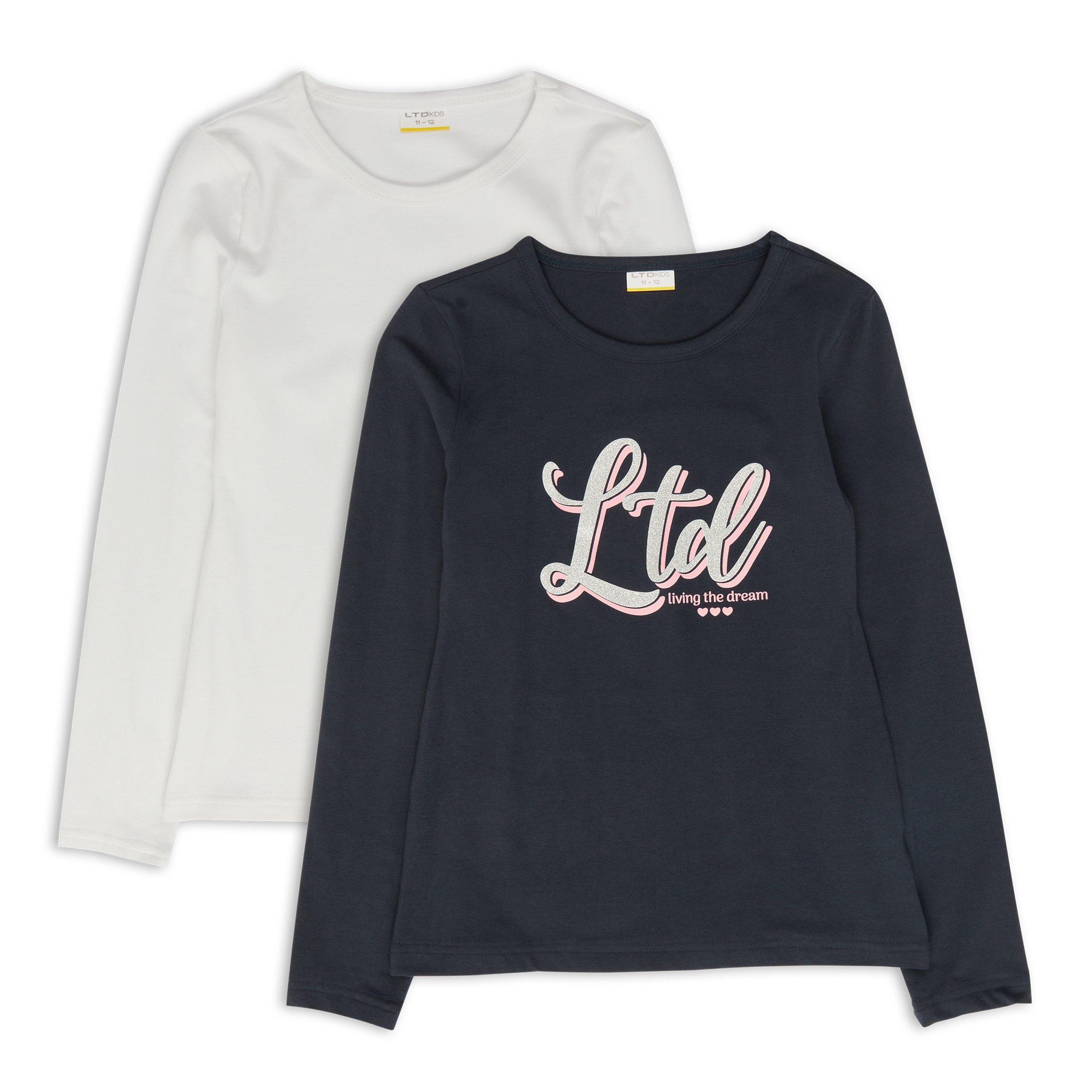 〔未開封〕FACT GIRL Longsleeve Tee XL Girls 2-pack Long Sleeve T-shirts (3198901) | LTD Kids