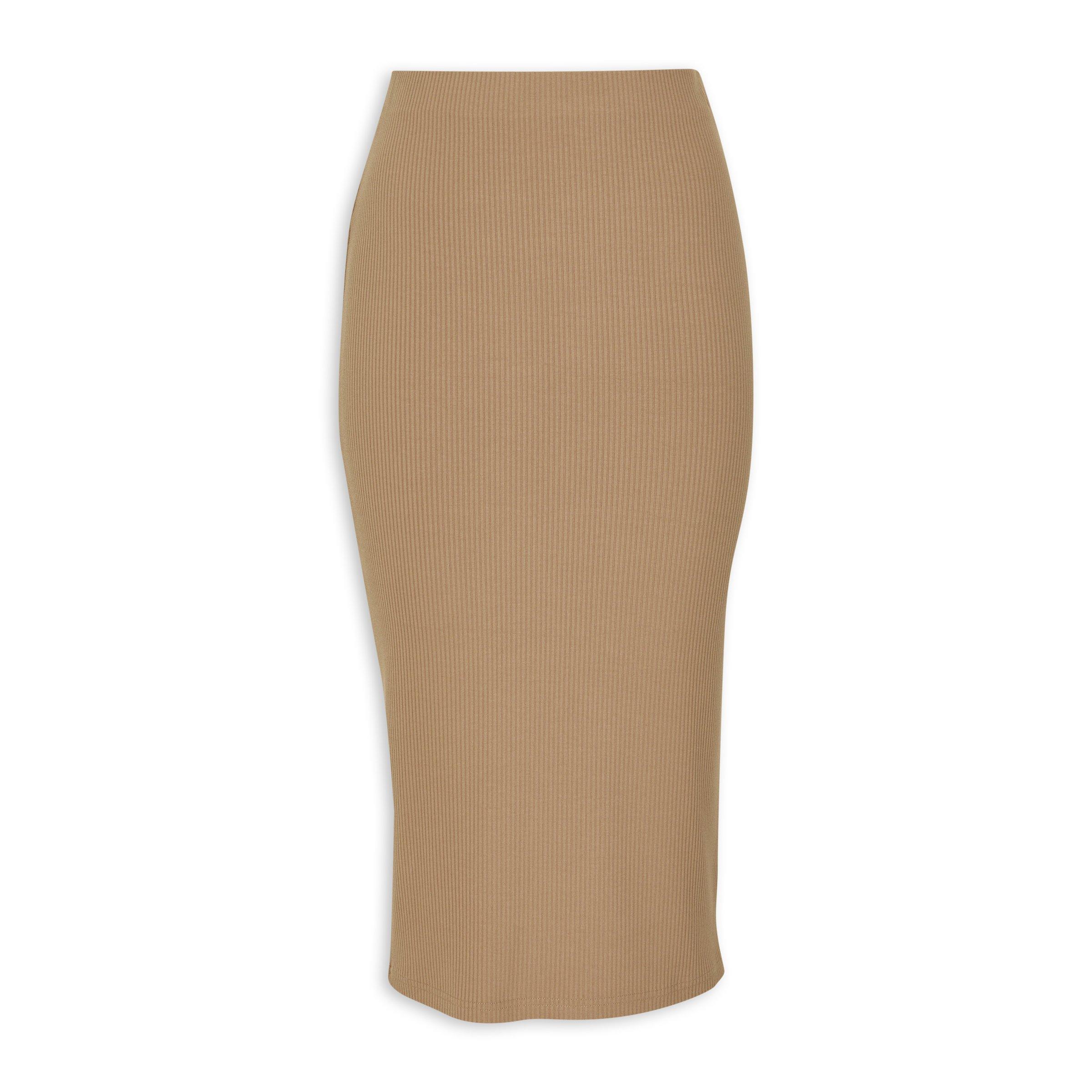 0401~Solid Color Draped Bodycon Skirt