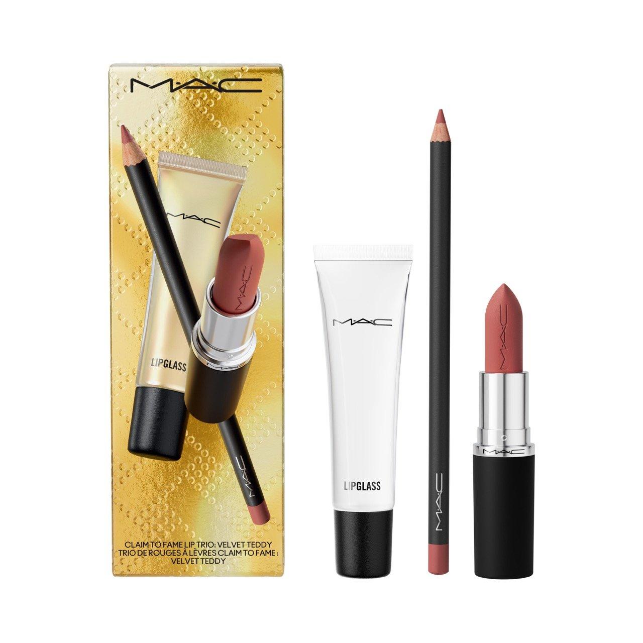 MAC VELVET TEDDY リップセット Claim To Fame Lip Trio: Velvet Teddy (3200481) | MAC