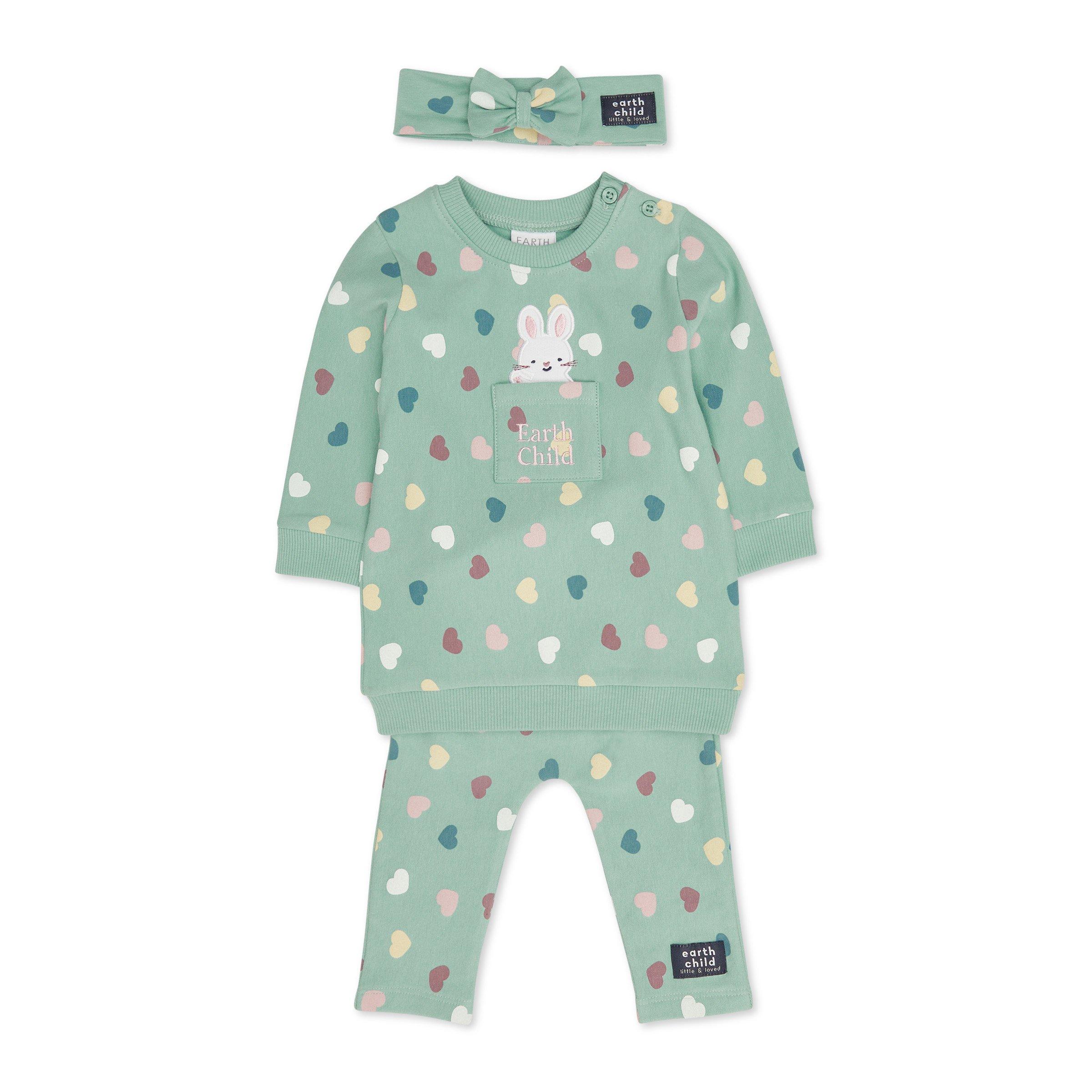 Pastel Harmony Baby Girls Dress Set - Blue main image 1