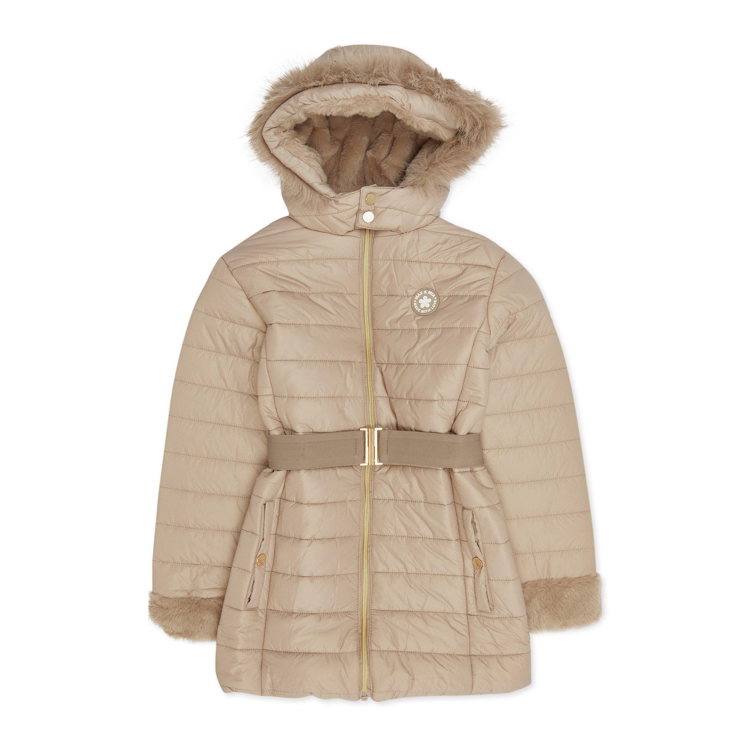 Girls Brown Puffer Jacket (3200844) Max Mia