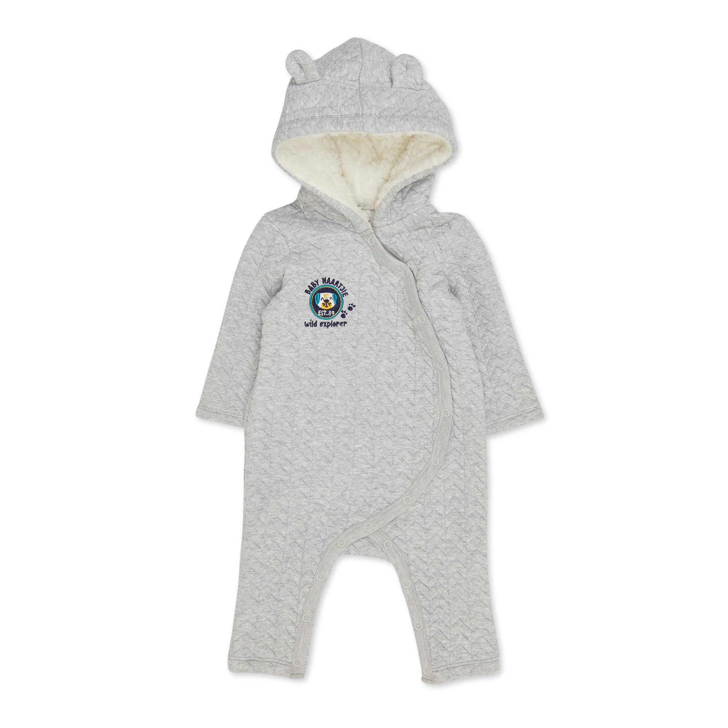 Newborn Boy Stylish Blended Romper In Green Color With Cap main image 1