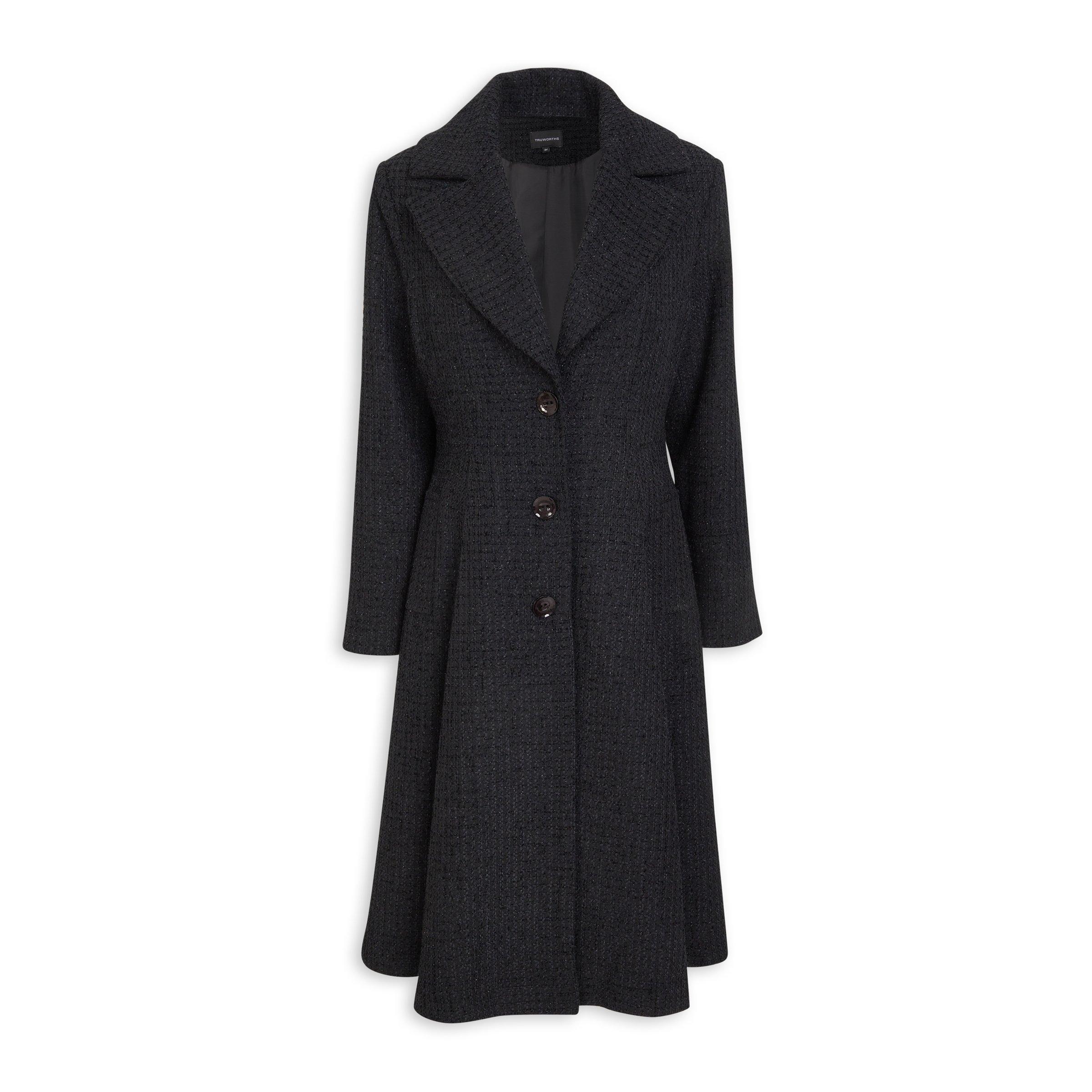 Black Long Coat (3202238) Truworths