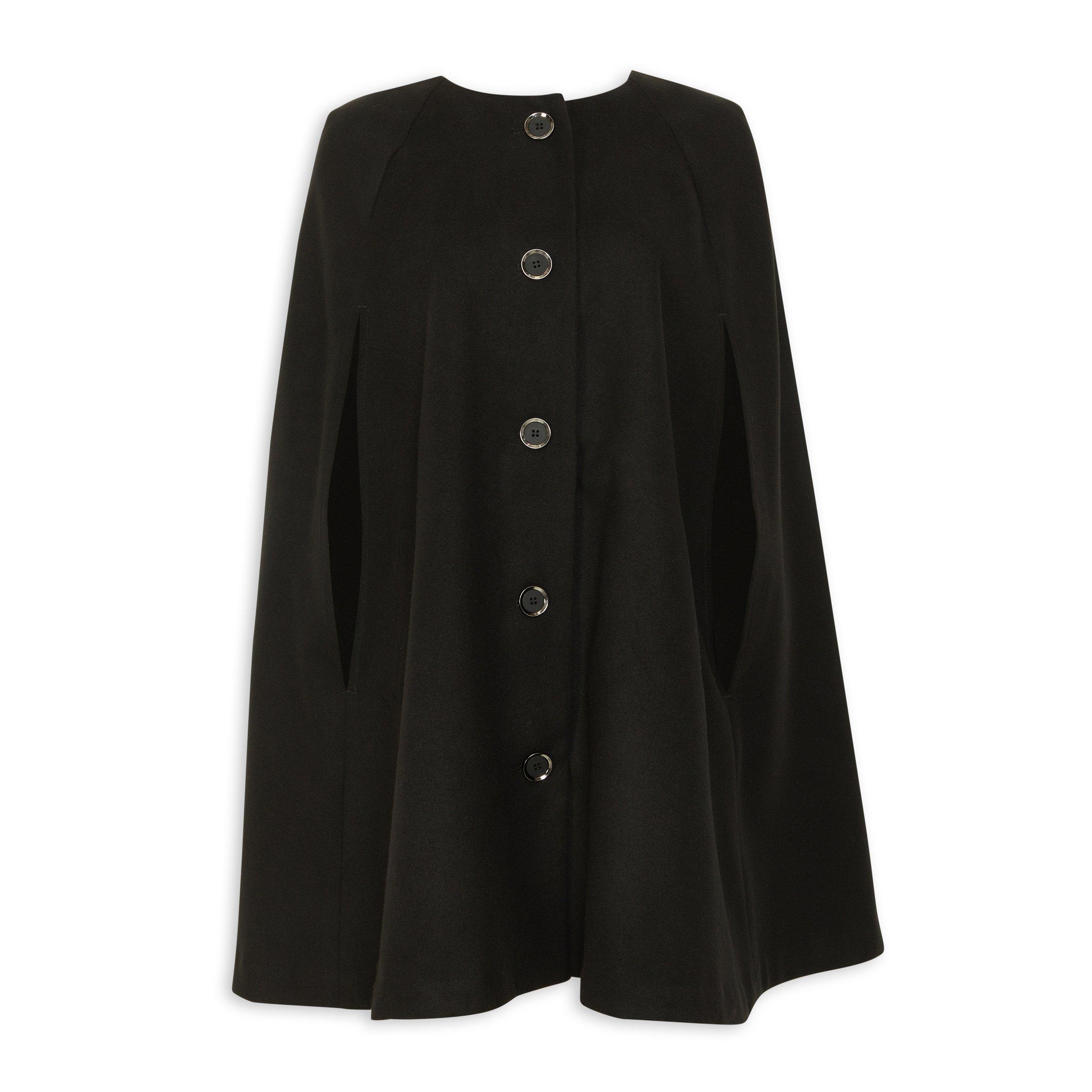 Black Cape Coat (3202581) | Truworths