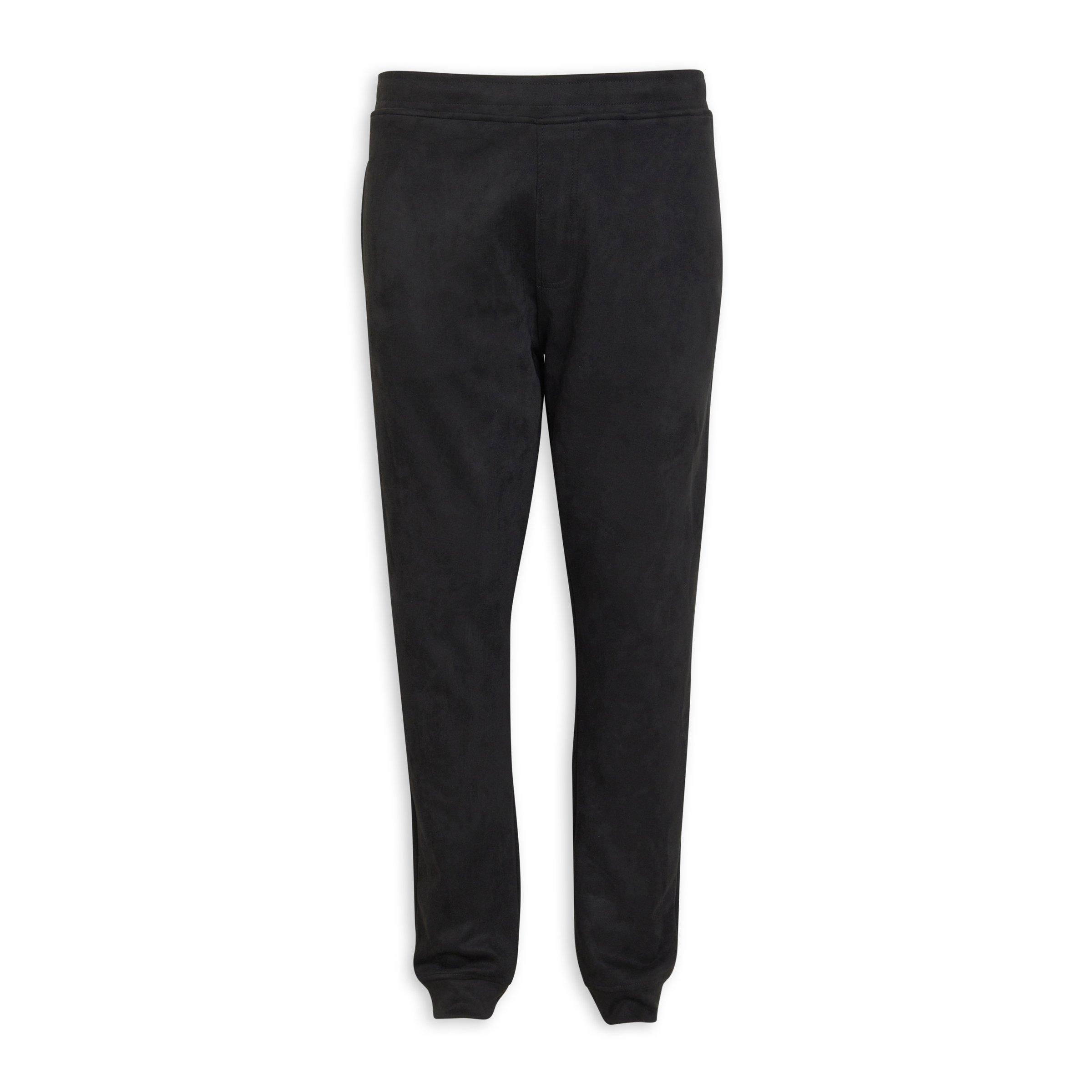 Icon Black Cotton Joggers (Workout Pants) main image 1