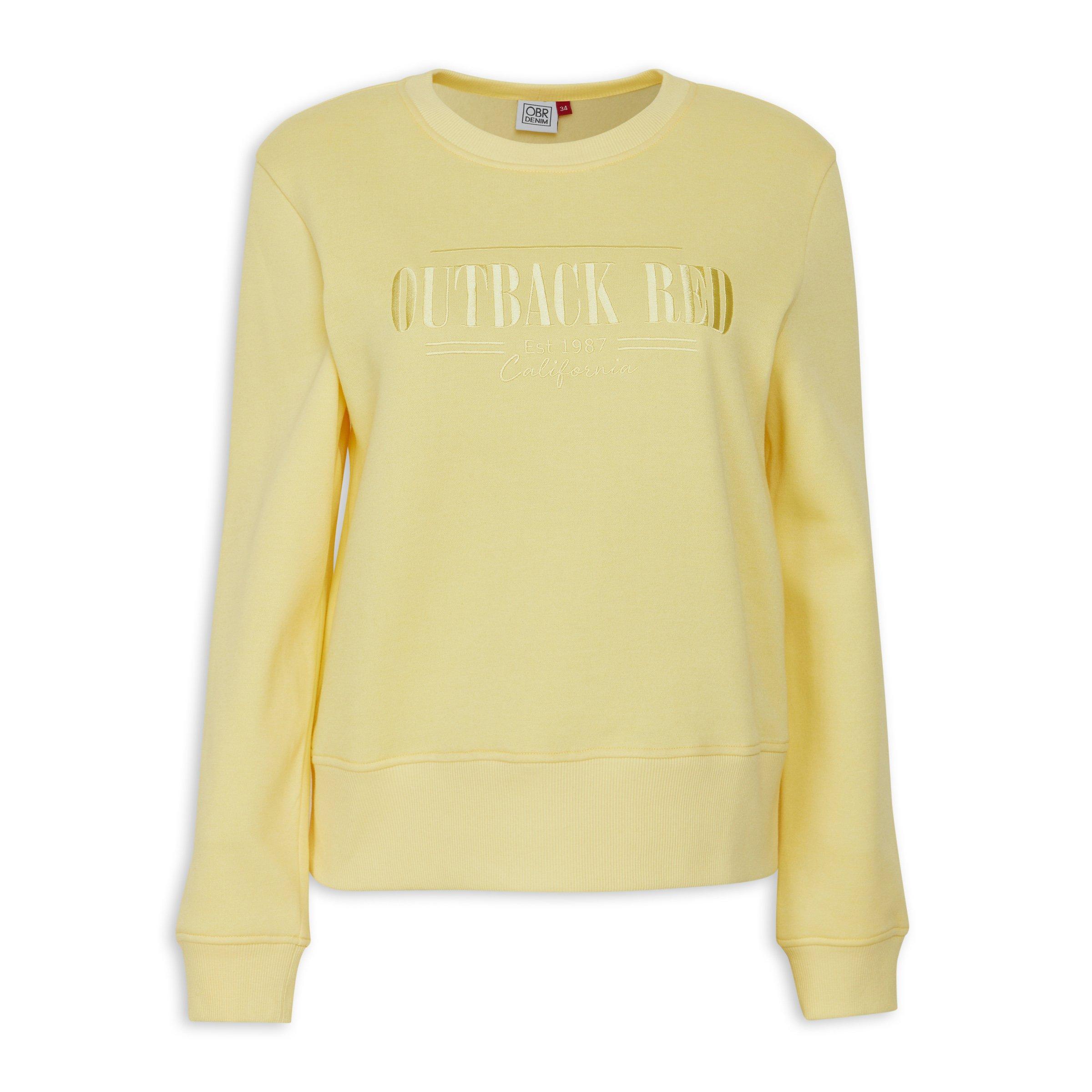 New Arrivals Sand Print Yellow Sweatshirt