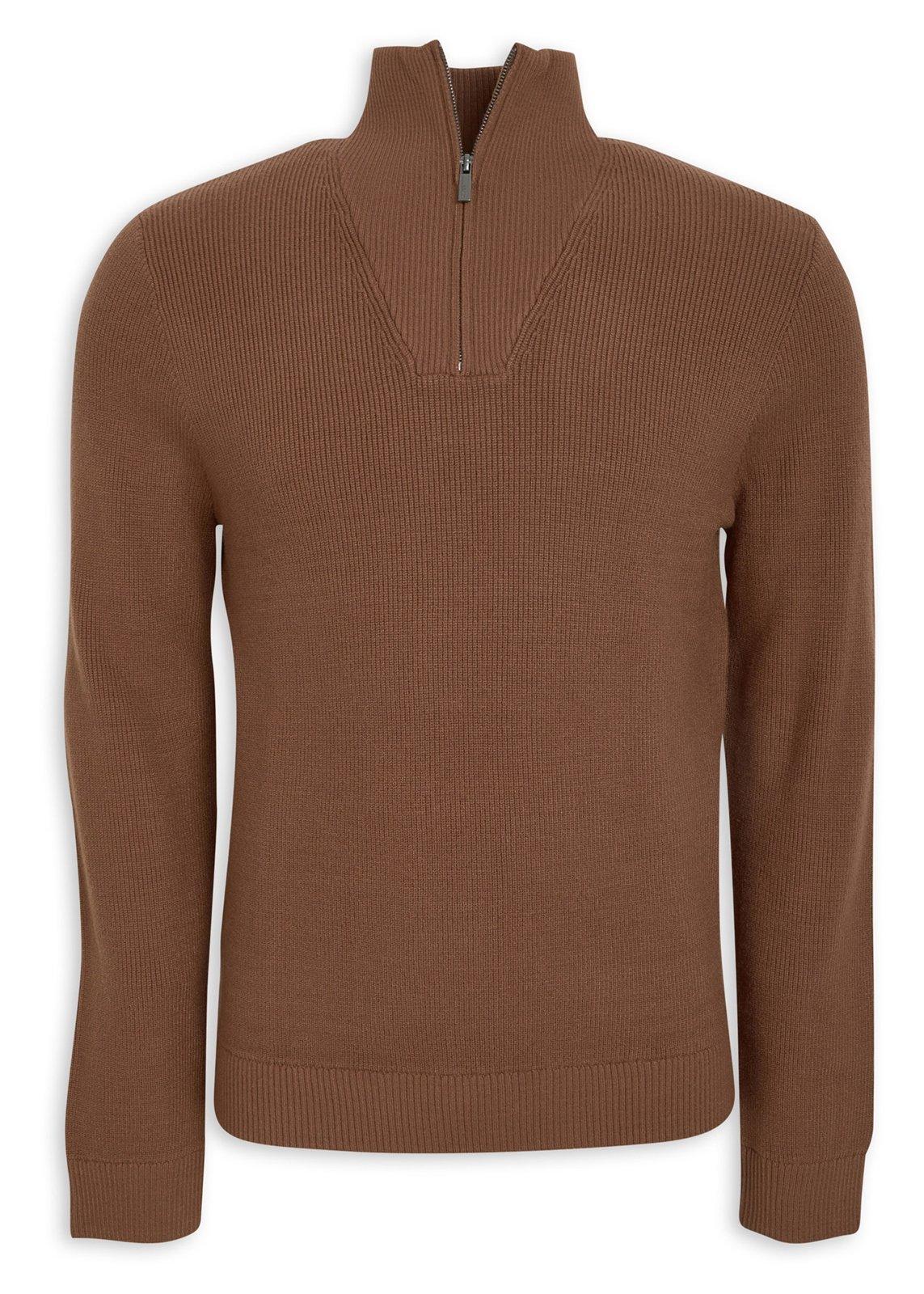 Camel Quarter-zip Jersey (3204126) | LTD Man