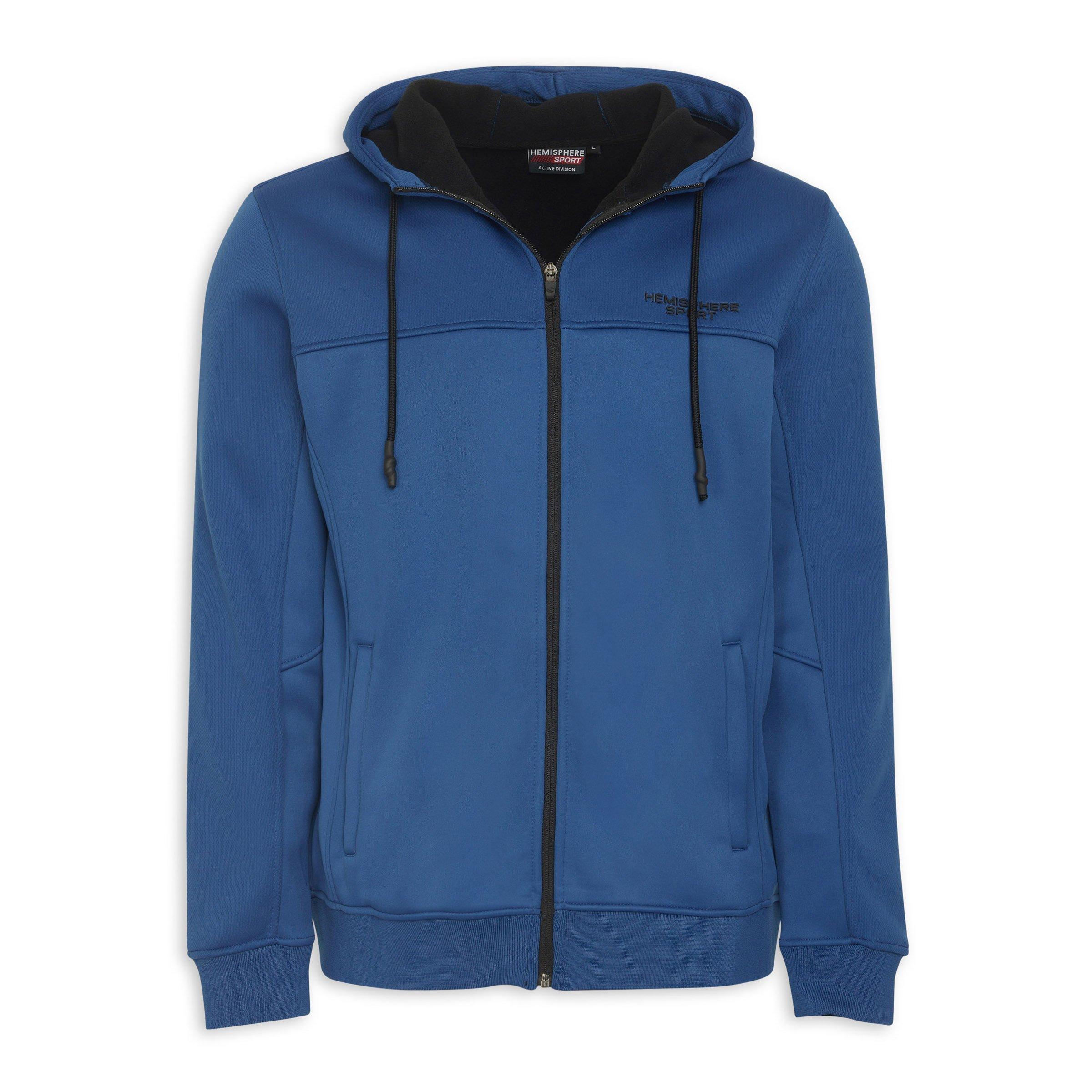 Cobalt Blue Zip-through Hoodie (3204301) | Hemisphere Sport