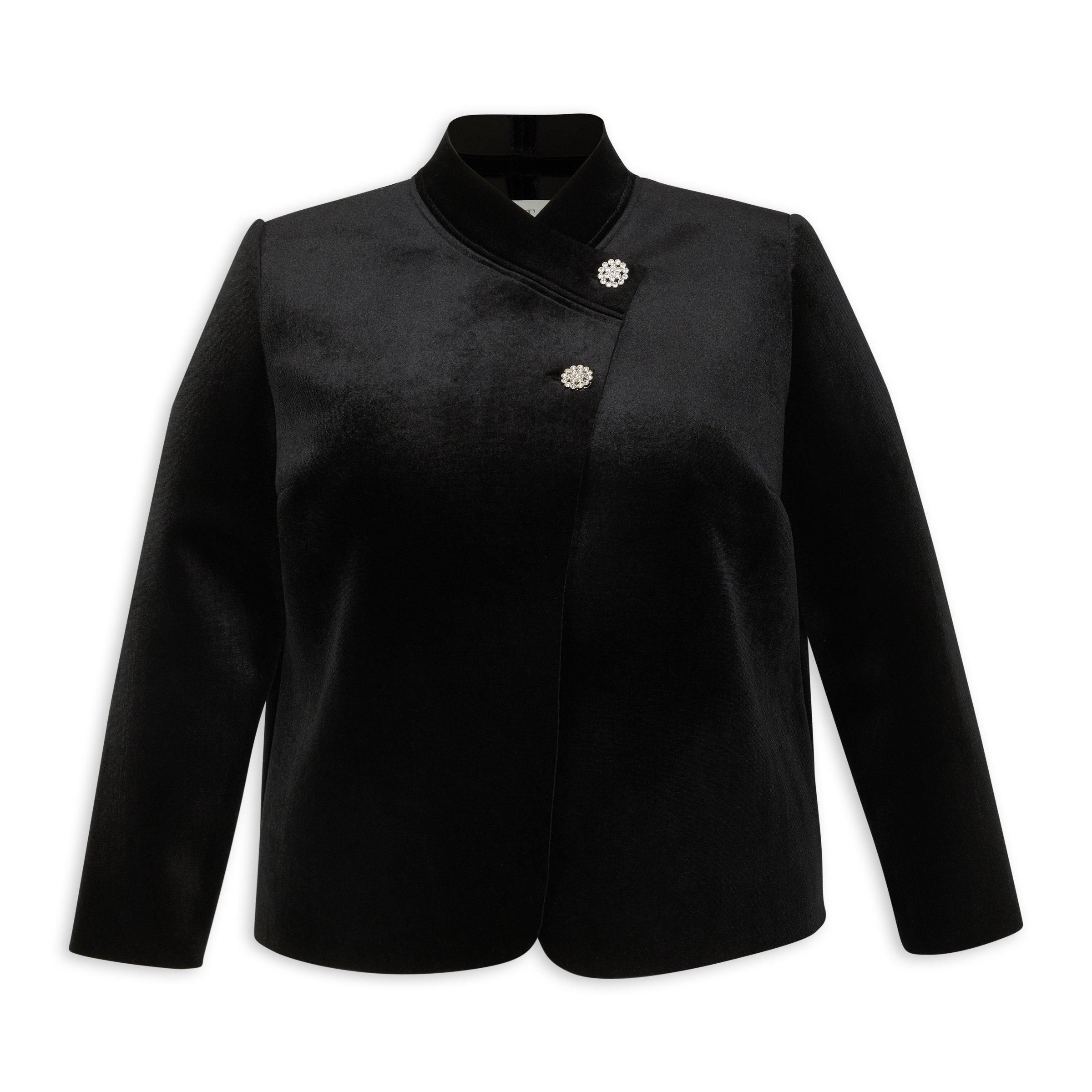 Black Plus Size Jacket (3204321) | Zeta