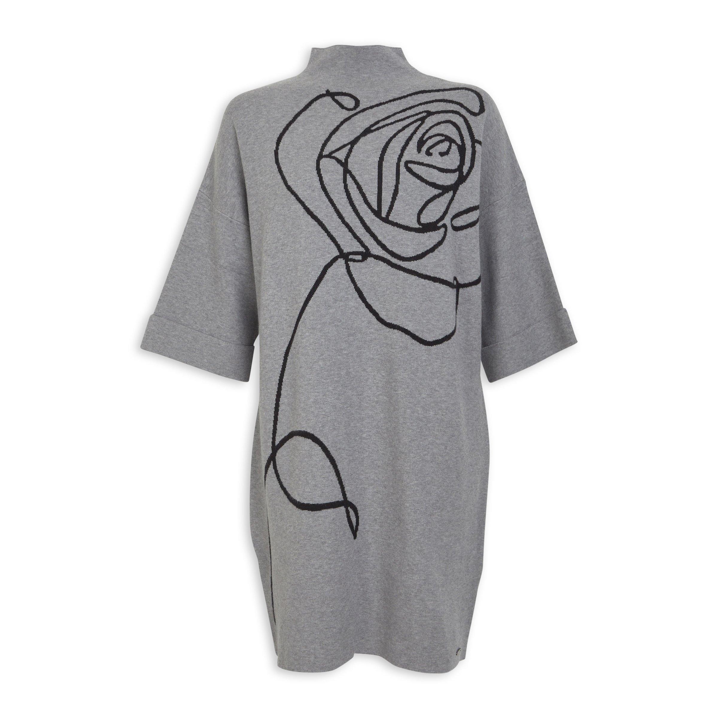 1210299 Grey Knitted Dress