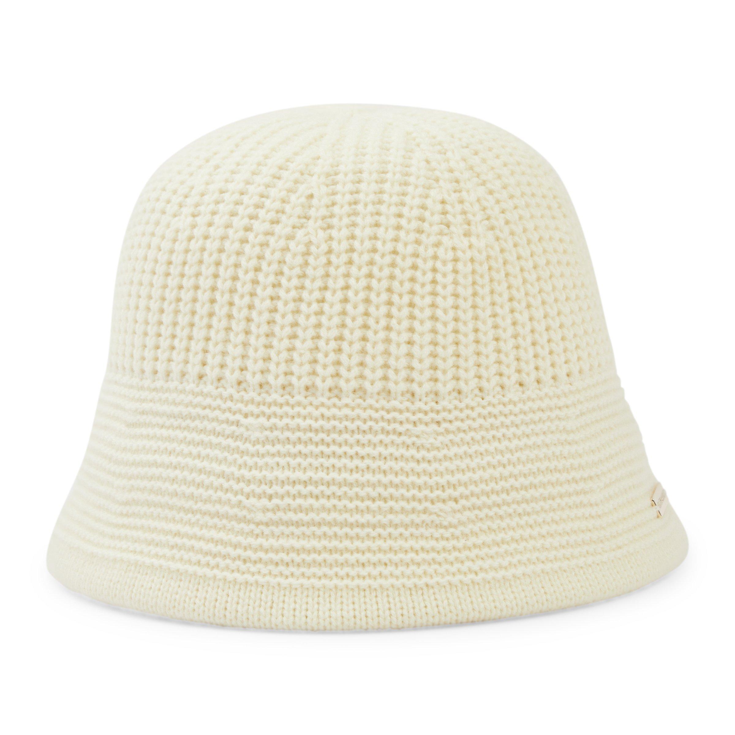 BUCKET HAT MODEL 650289 IN WHITE FABRIC