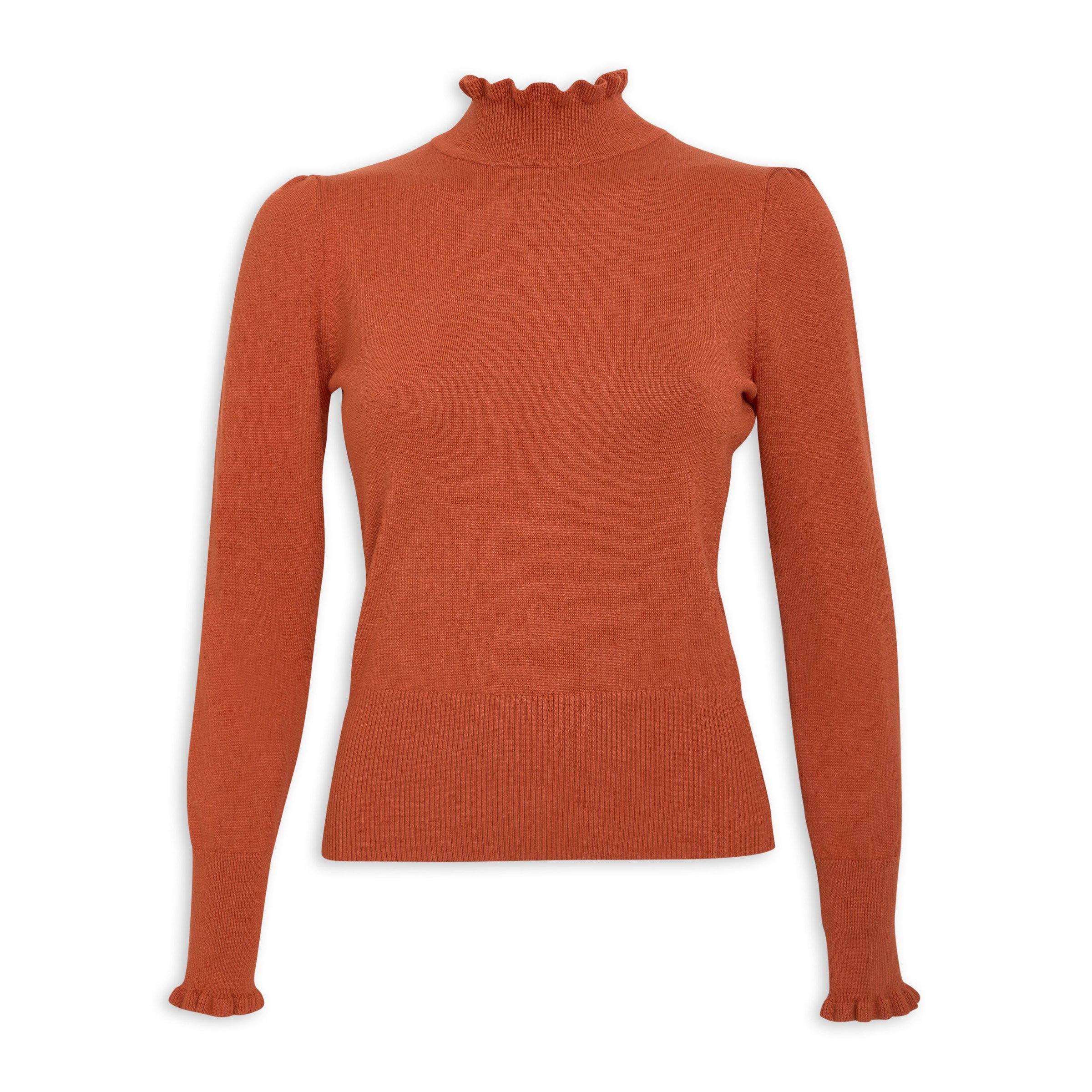 FOXEY トップス⭐️38 Knit top Tangerin Tangerine Crop Top - Crochet Knit Orange Shirt | Comfy & Cute