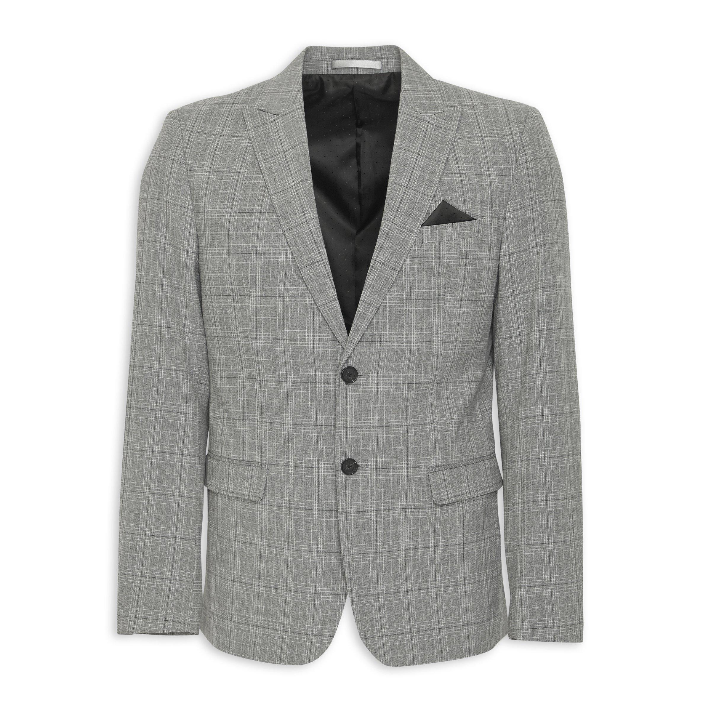 Grey Check Blazer - Main Image